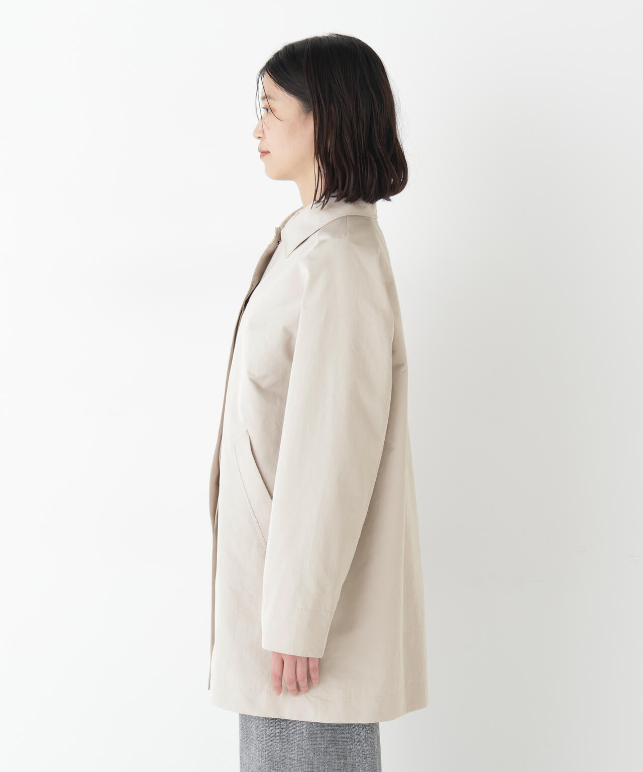 ≪弱撥水素材≫タフタステンカラーコート | human woman（ヒューマン