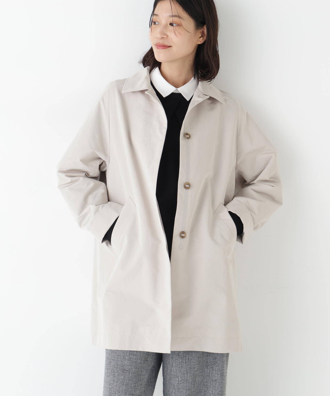 human womanコート 撥水】タフタフーディーコート | human woman（ヒューマンウーマン