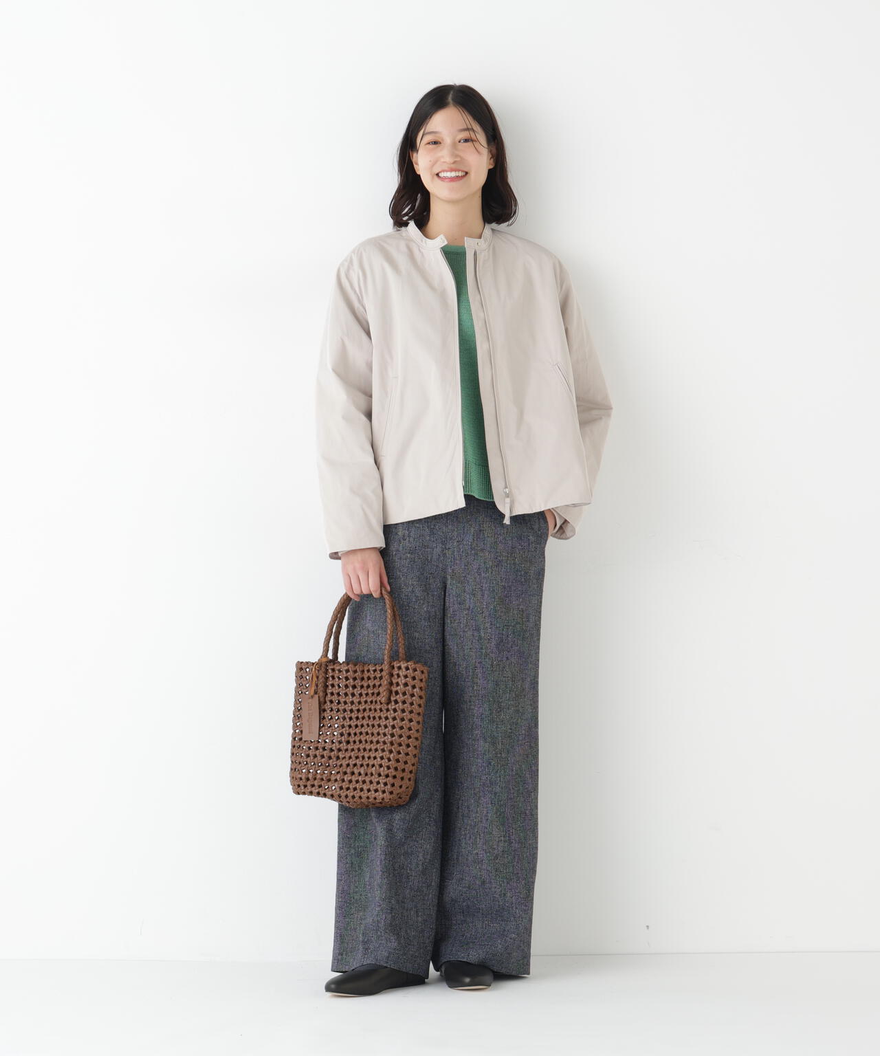 弱撥水タフタ中綿入りブルゾン | human woman（ヒューマンウーマン