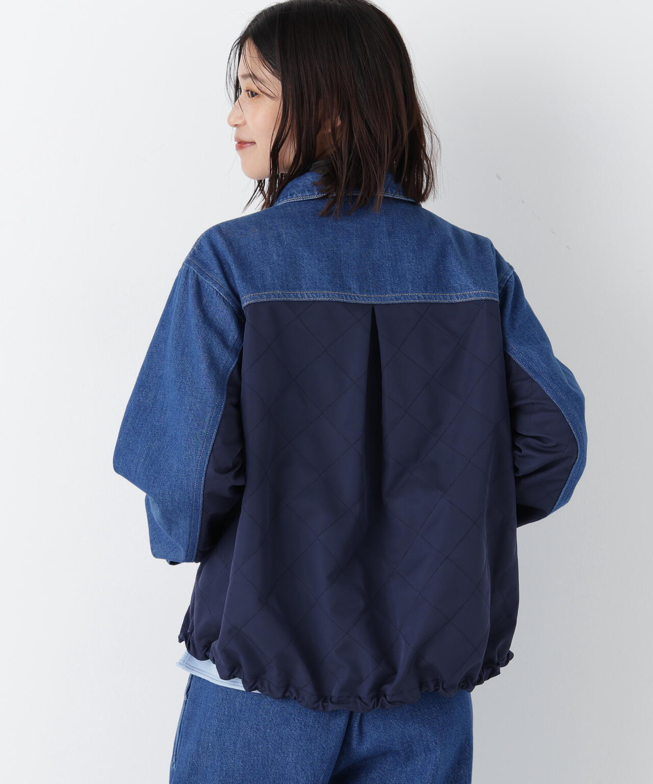 ソフトデニムドッキングブルゾン