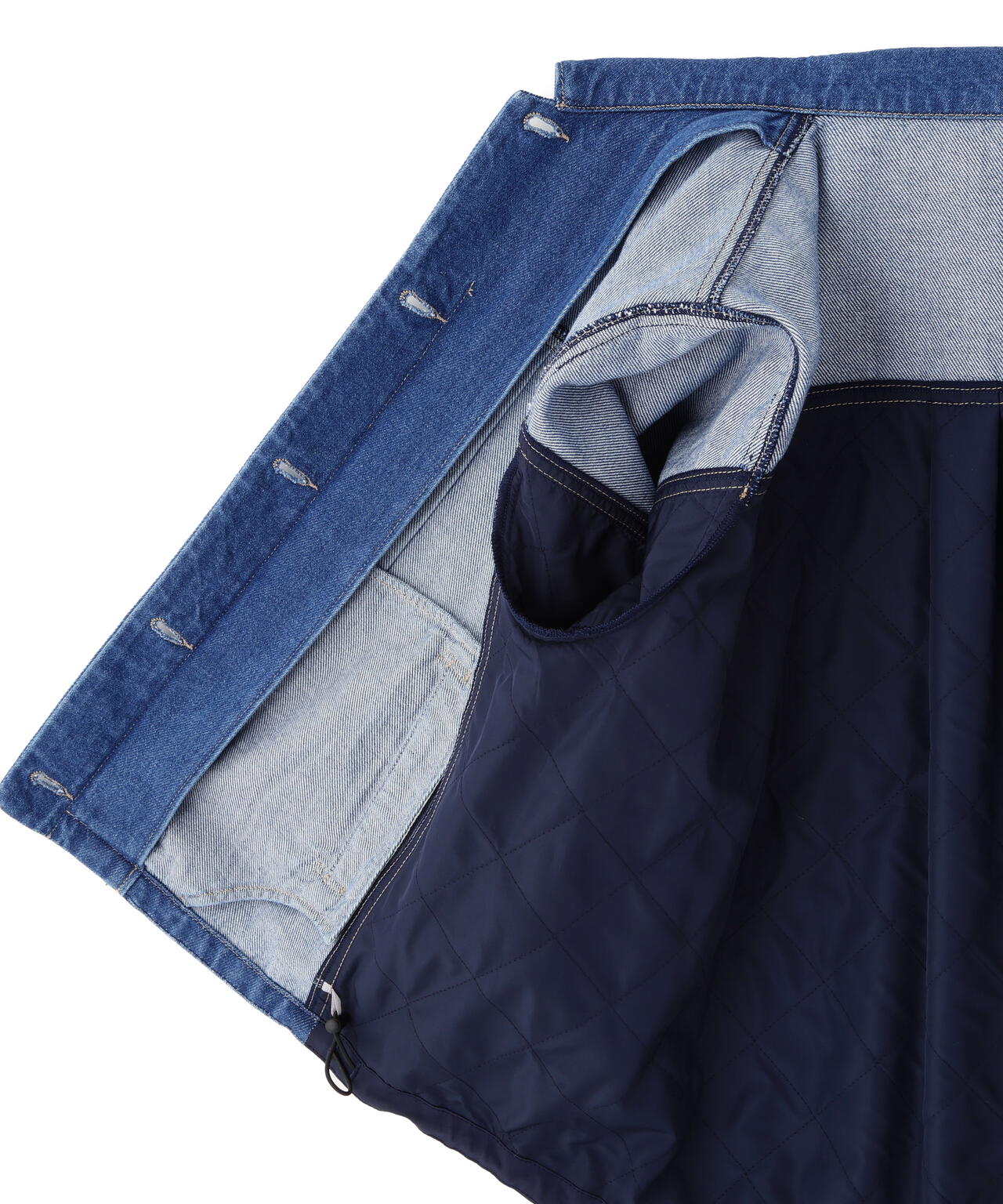 ソフトデニムドッキングブルゾン