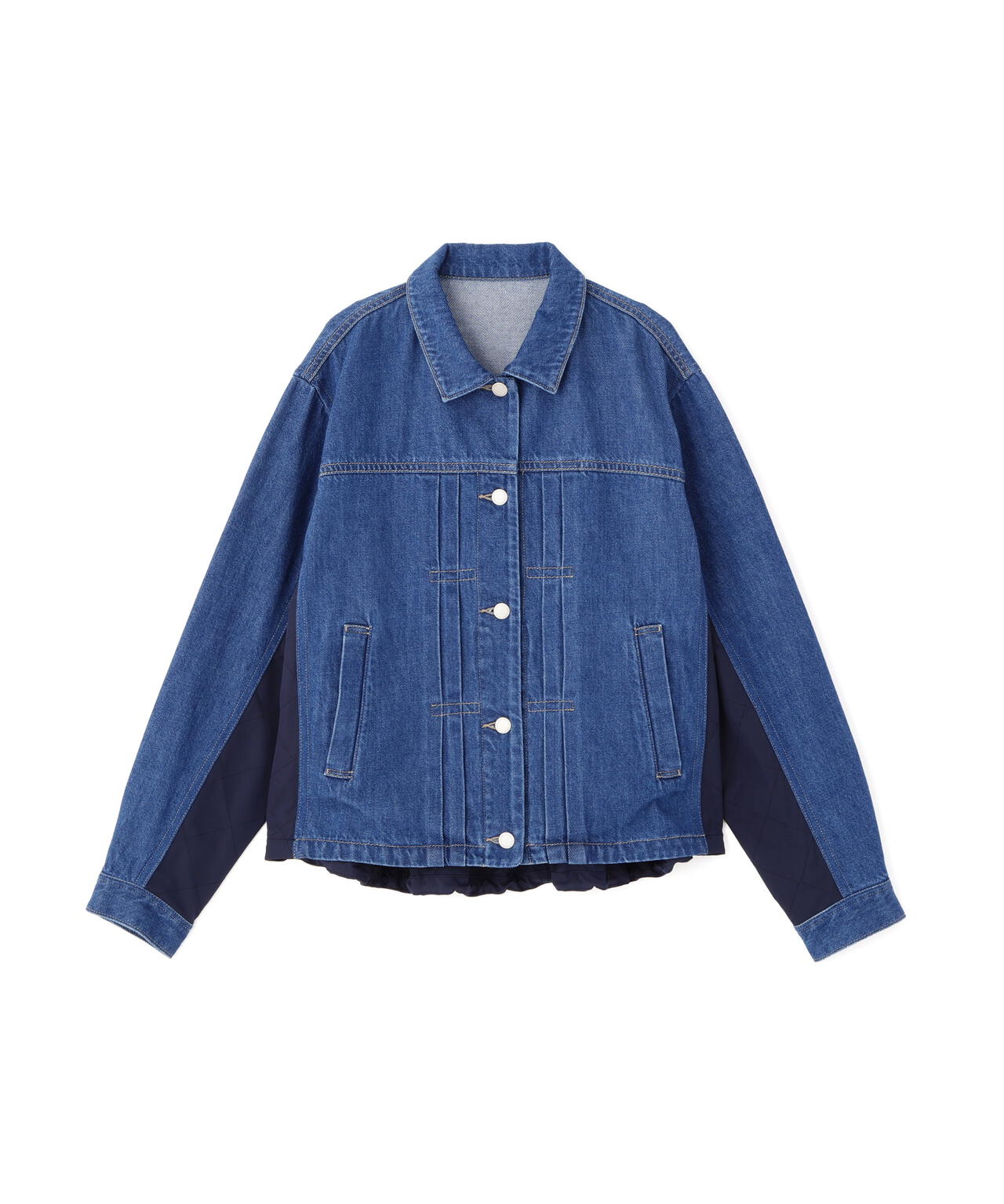 ソフトデニムドッキングブルゾン