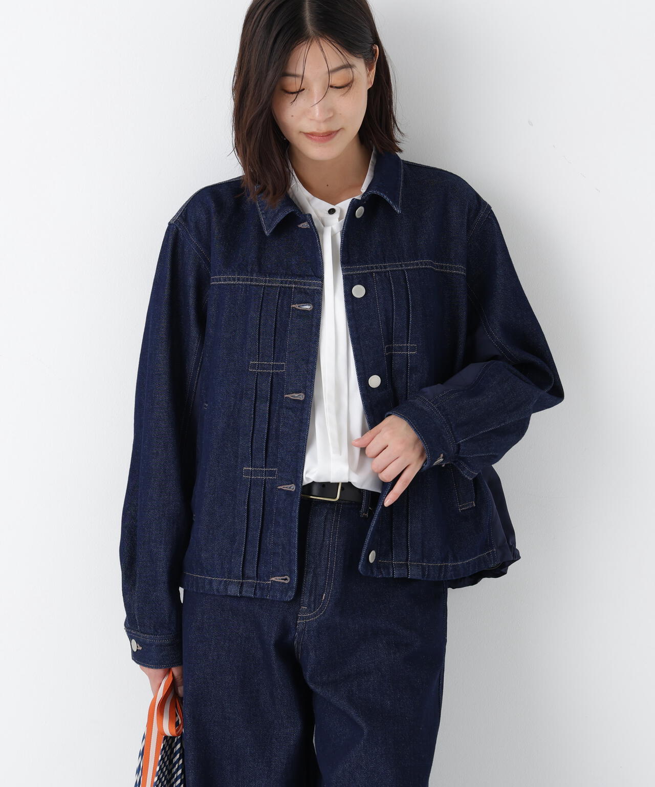 ソフトデニムドッキングブルゾン