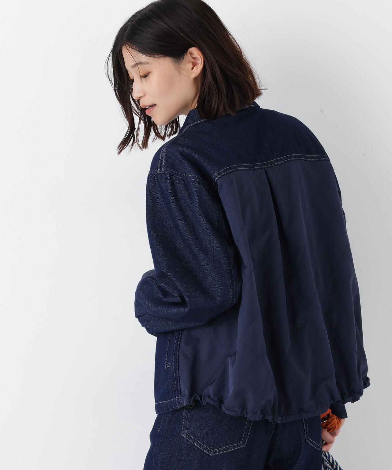 ヒューマンウーマン（human woman）/◆ソフトデニムドッキングブルゾン 洗える》ソフトデニムドッキングブルゾン | human woman（ヒューマン