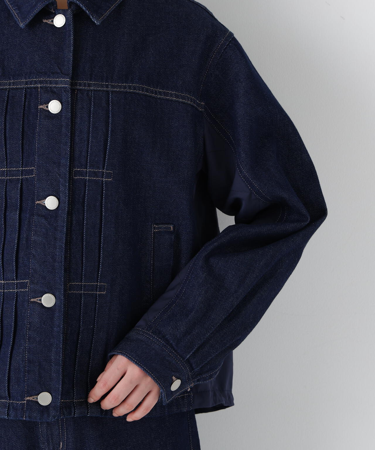 ソフトデニムドッキングブルゾン