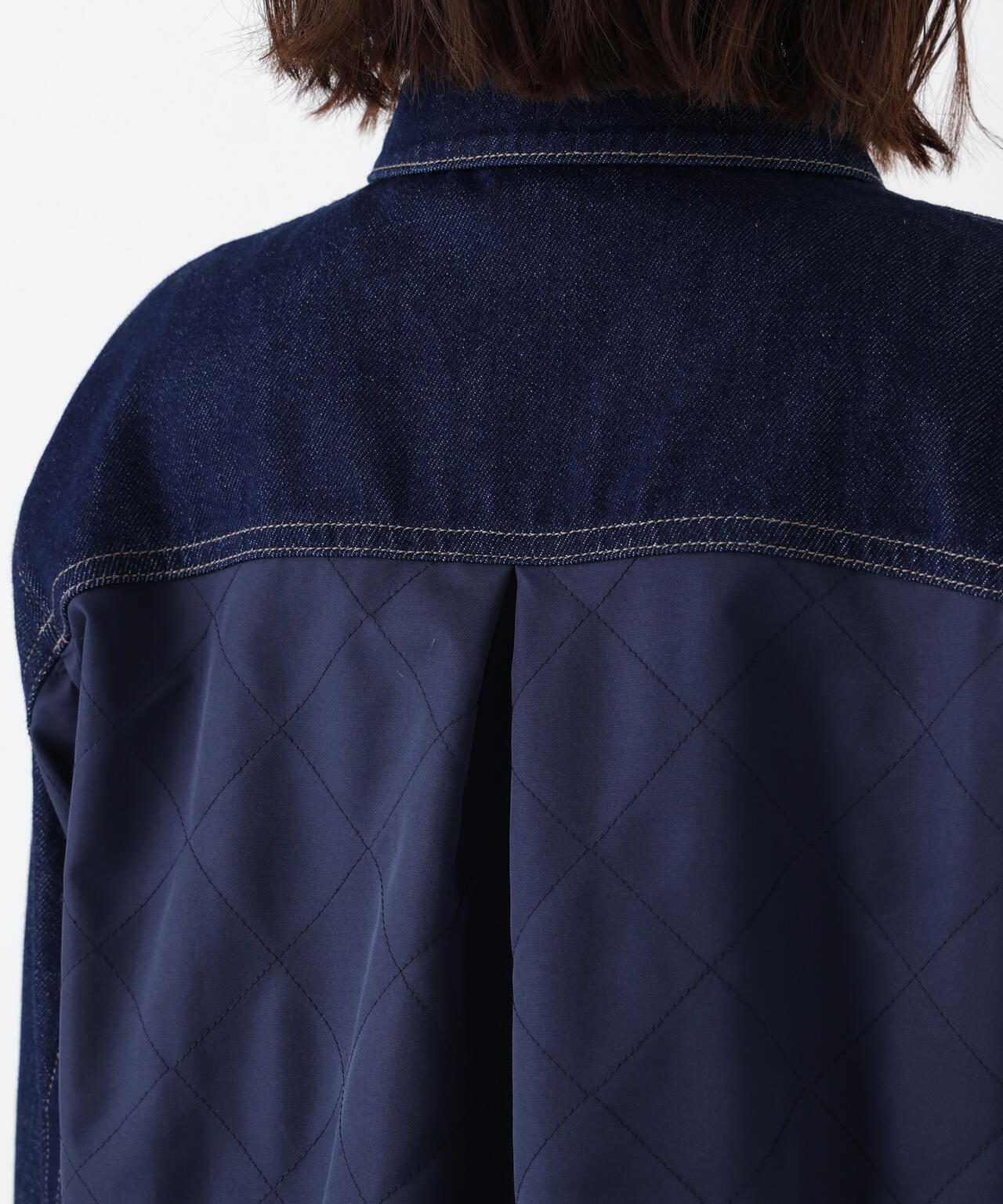 ソフトデニムドッキングブルゾン