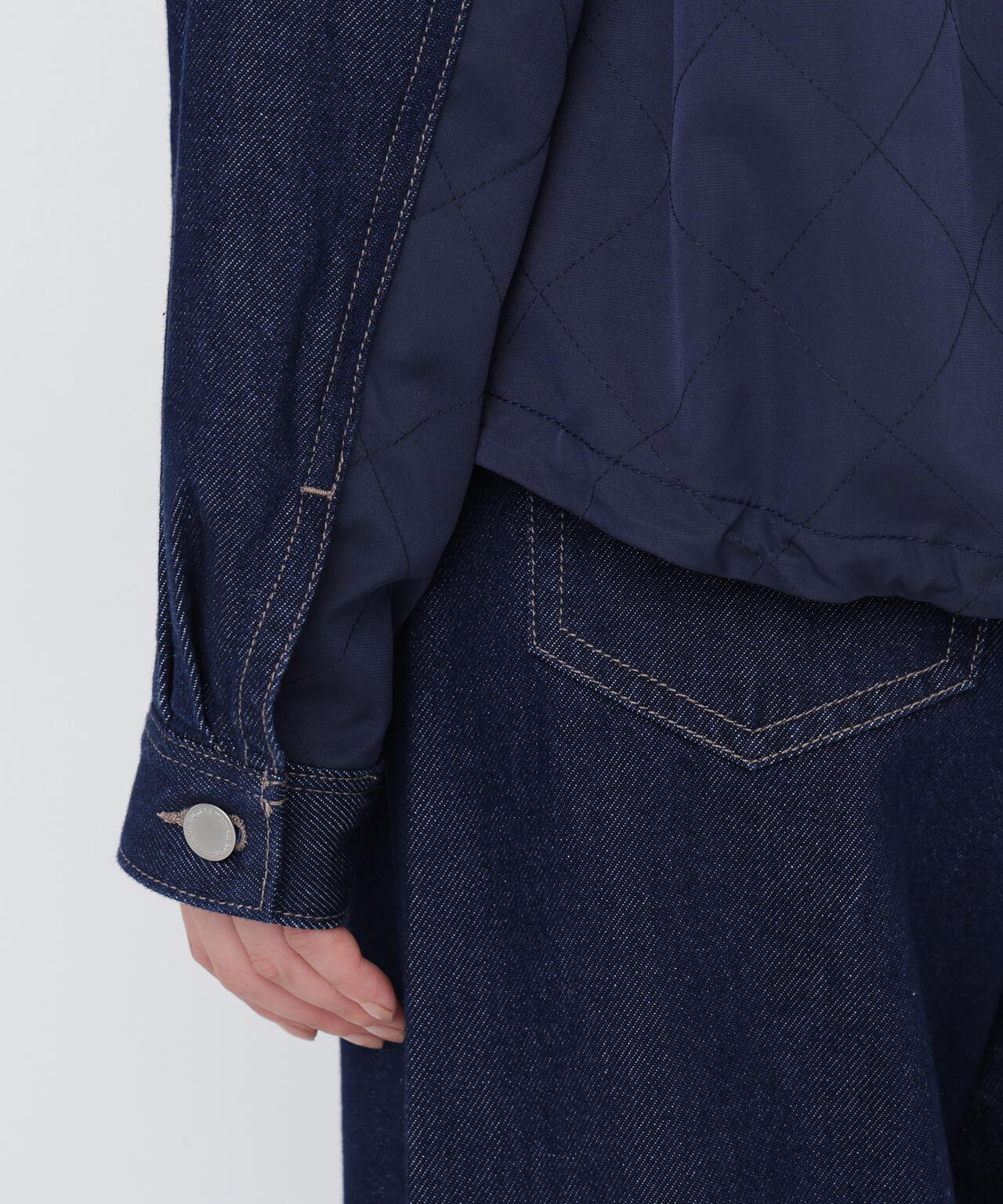 ソフトデニムドッキングブルゾン