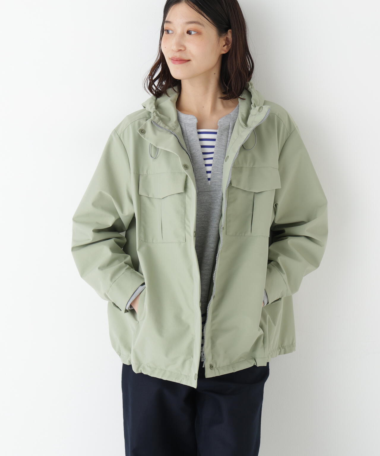 ３レイヤーマウンテンパーカー