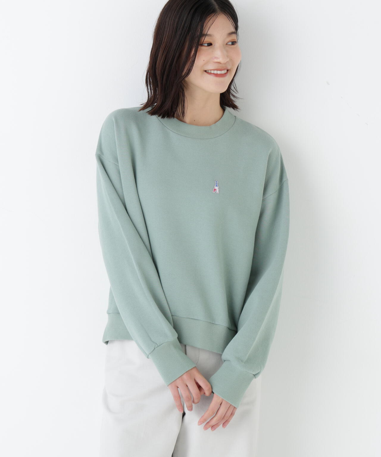 モチーフワッペン裏起毛スウェット