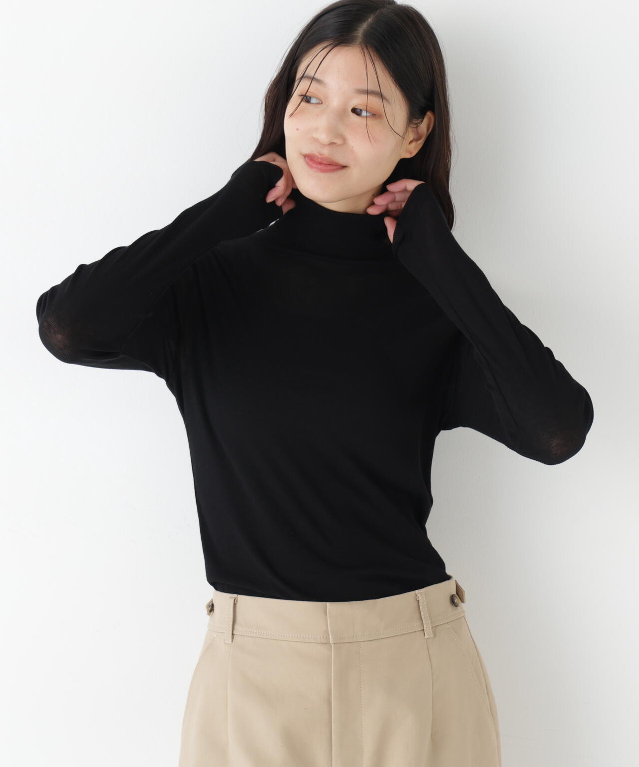 ヒューマンウーマン（human woman）/◆シアータートルプルオーバー シアータートルプルオーバー | human woman（ヒューマンウーマン