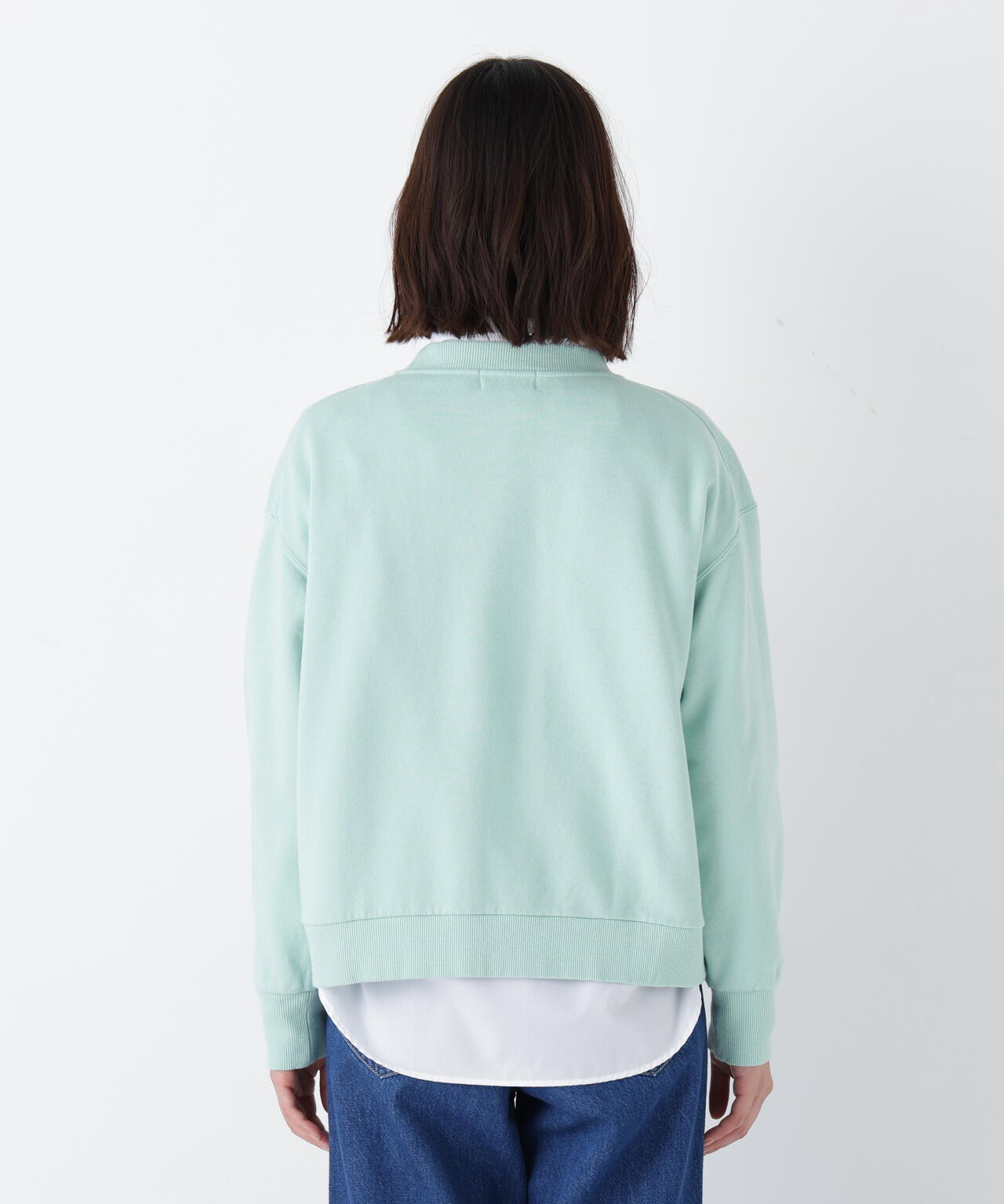 ロゴ刺繍カラースウェット