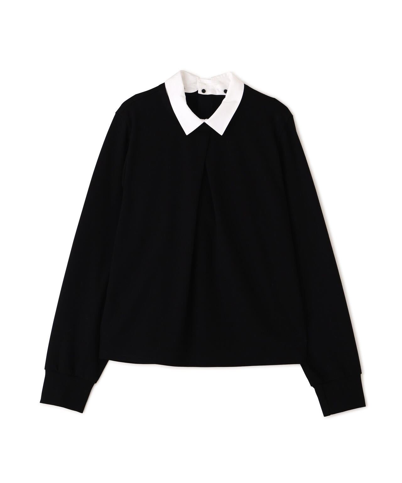 シャツカラードッキングプルオーバー