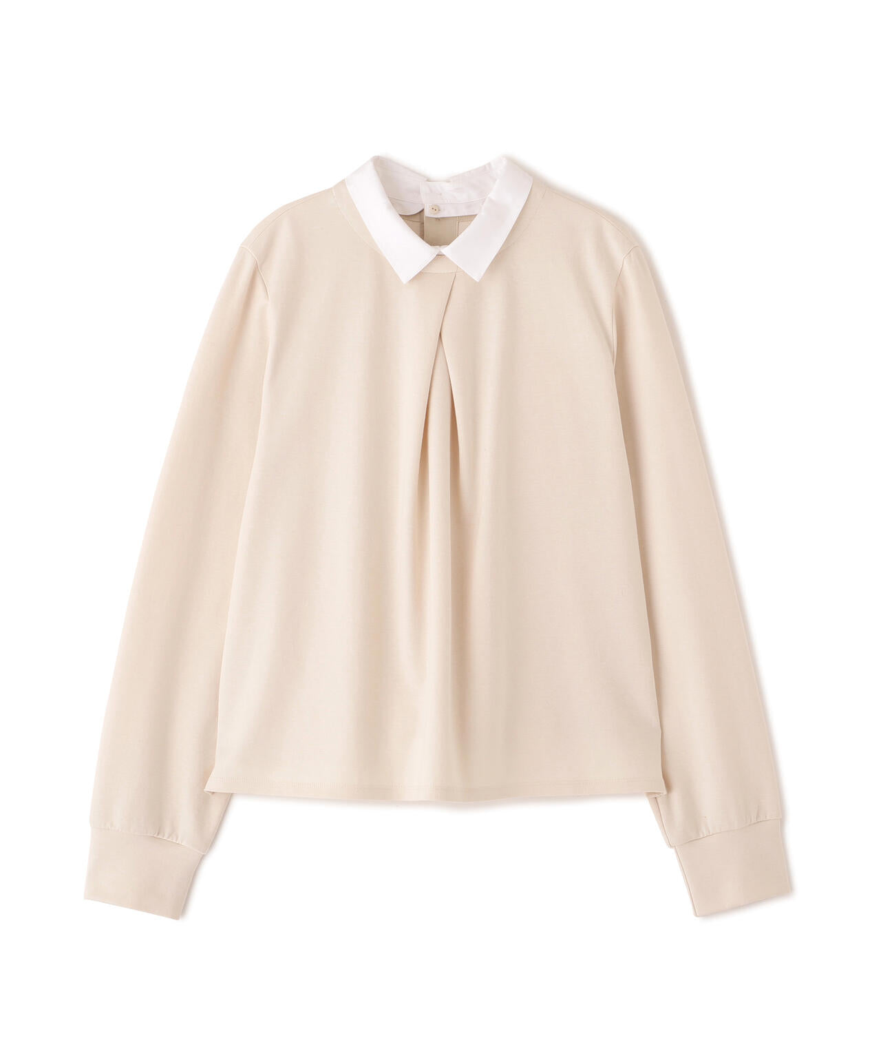 シャツカラードッキングプルオーバー