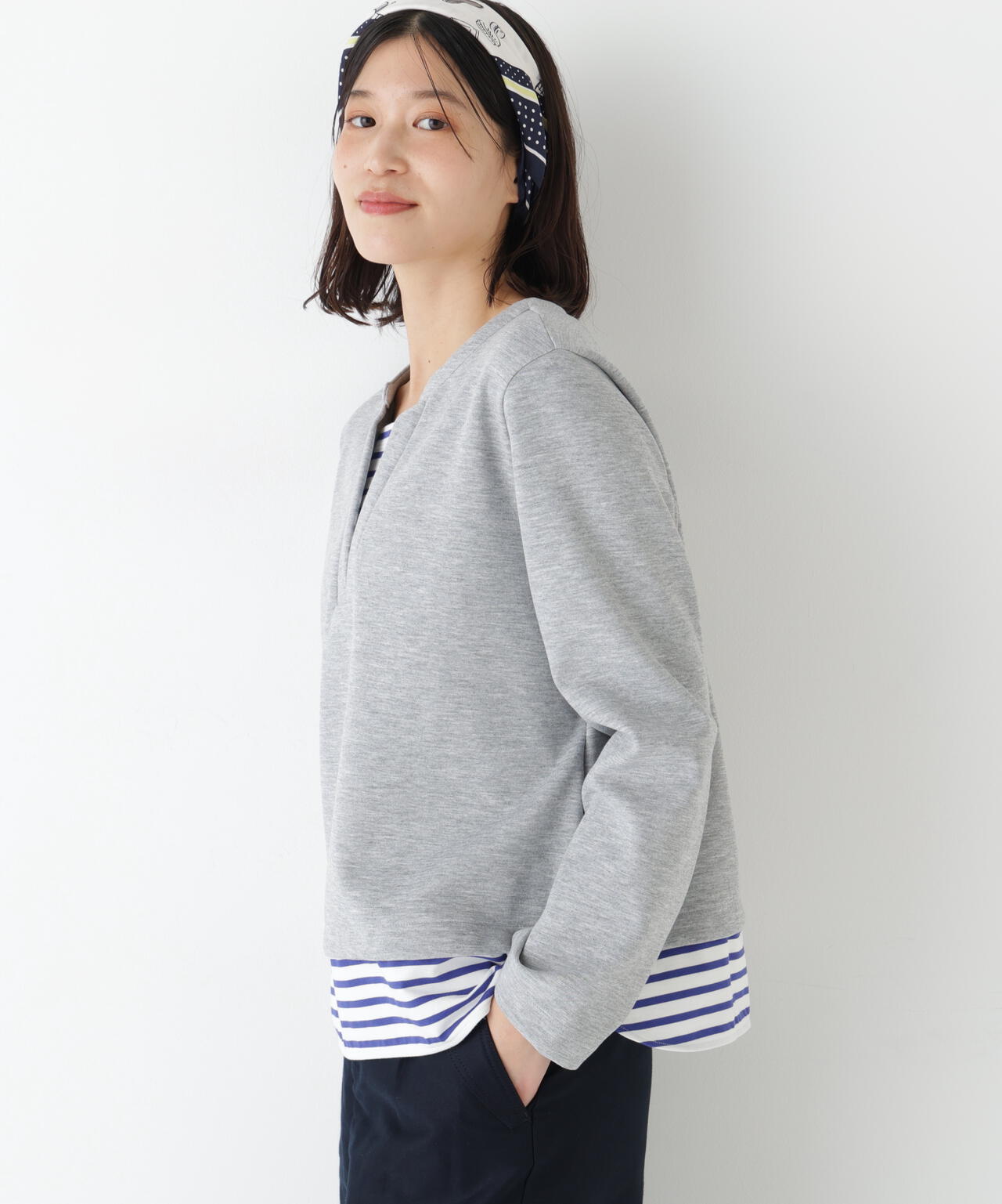 ボーダー重ね着風ＰＯ