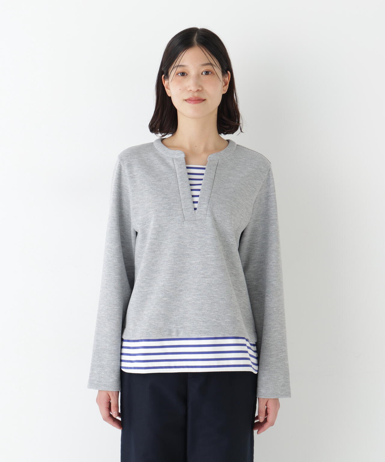 ボーダー重ね着風ＰＯ