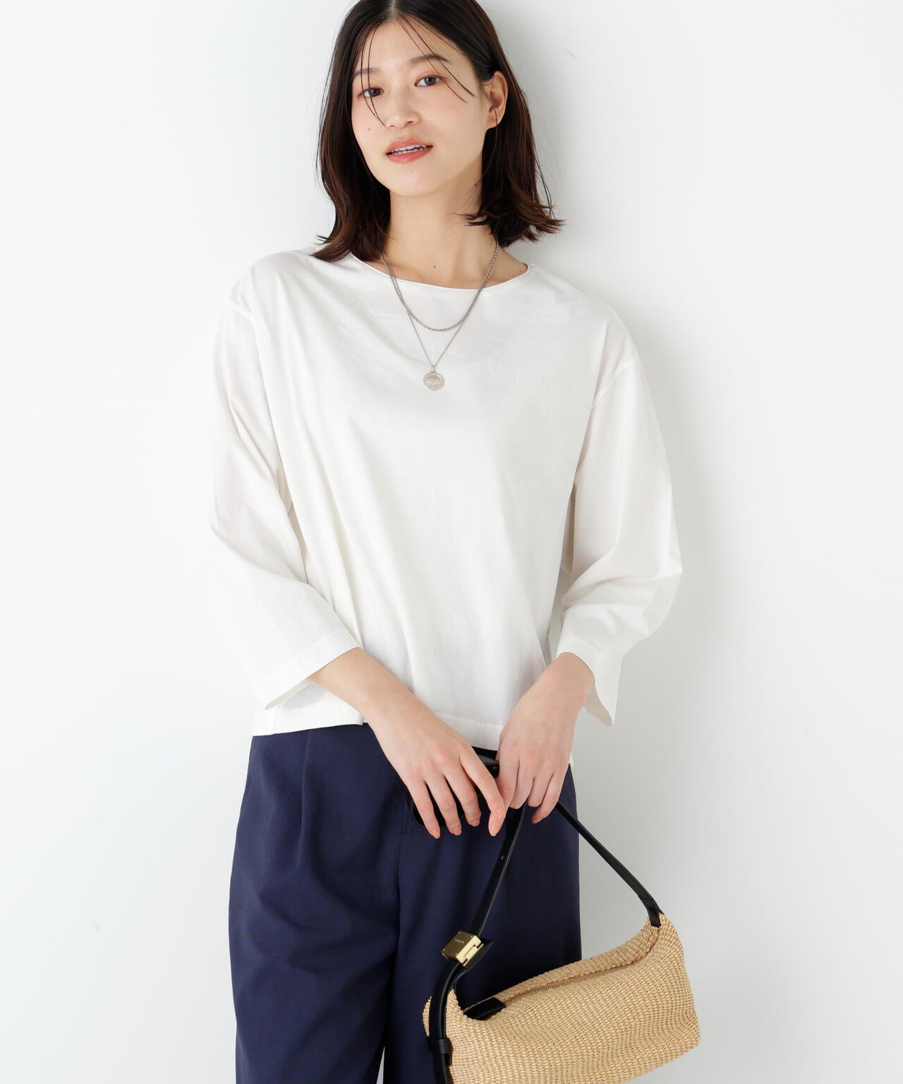 定番》ハイゲージ長袖カットソー | human woman（ヒューマンウーマン