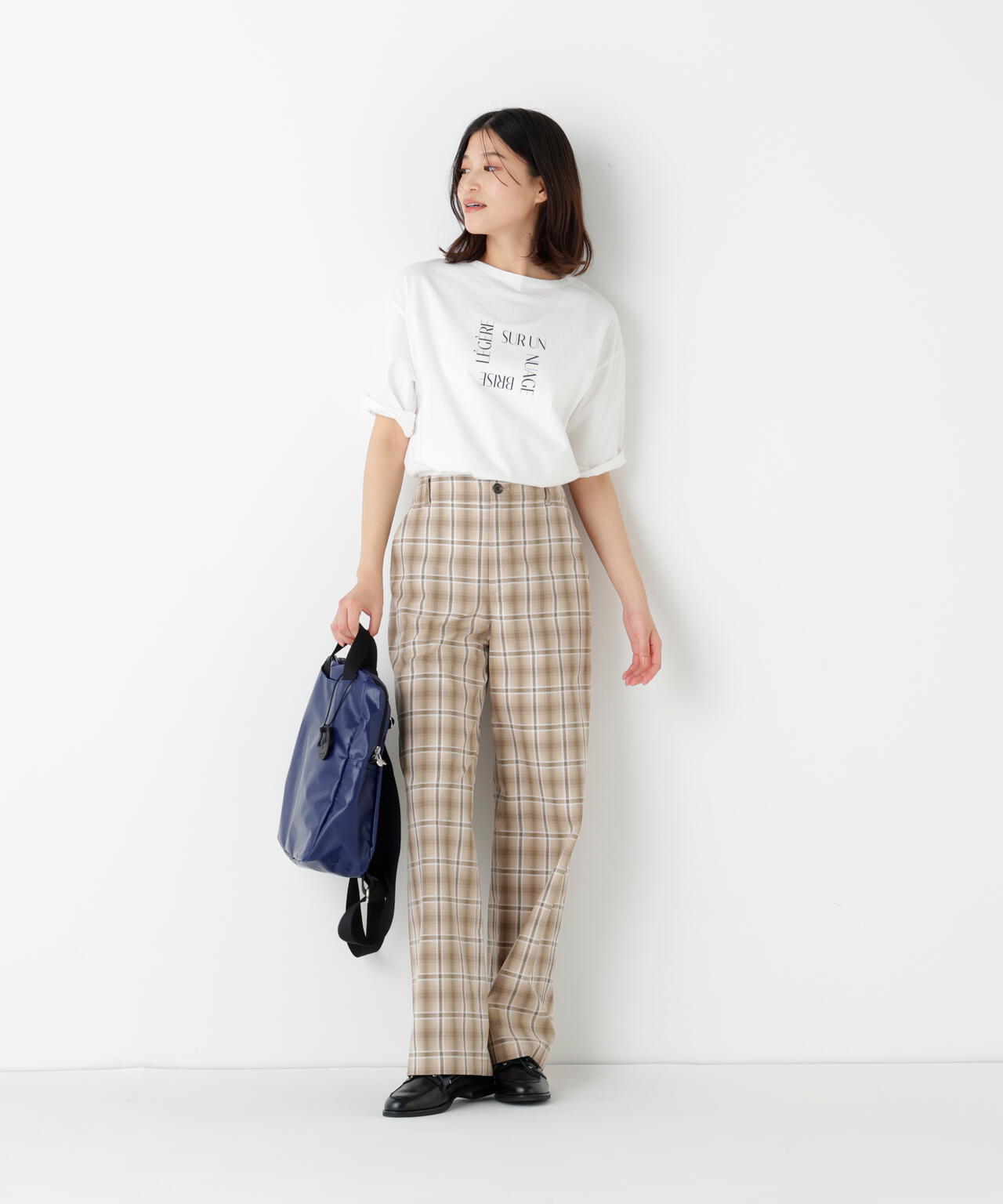 《リサイクル素材使用》ＴＳＵＮＡＧＵ ６分袖ロゴＴシャツ