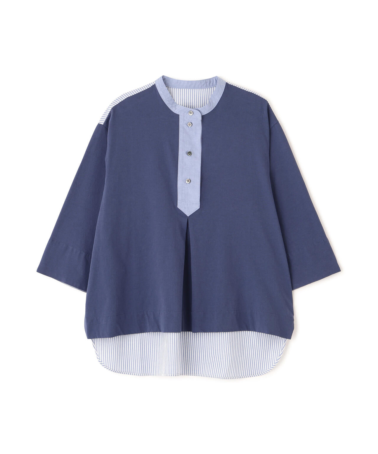 【6/12 10:00～6/15 スペシャルクーポン 対象商品】異素材使い配色プルオーバー