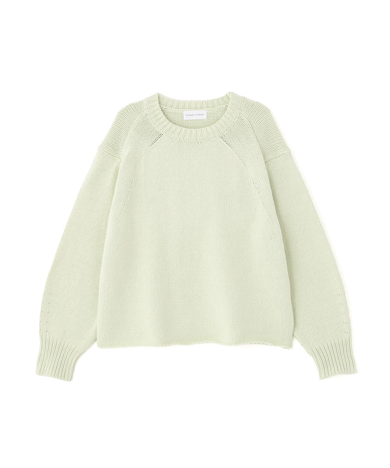 コットンミックスローゲージニットプルオーバー