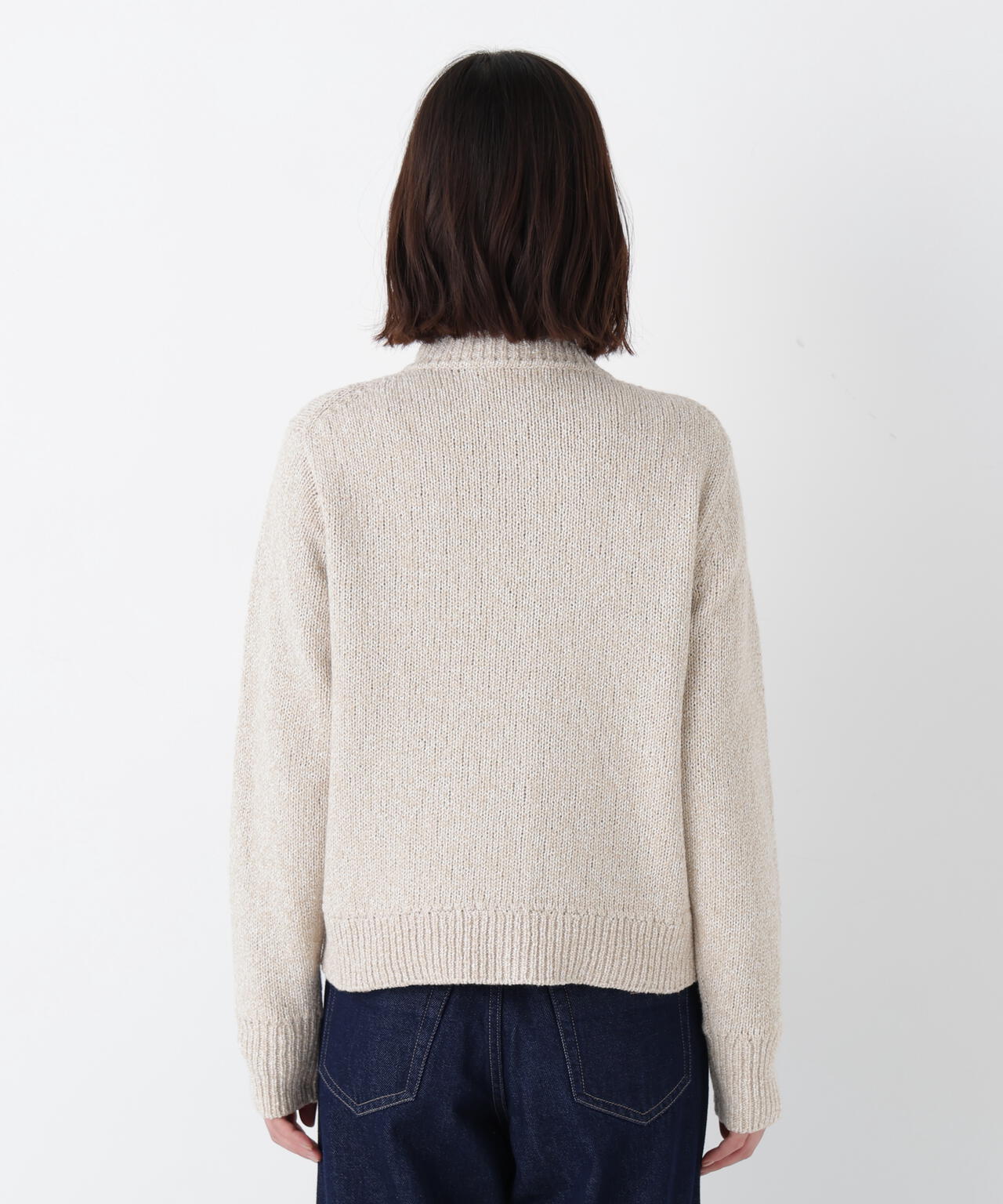 ＭＩＸヤーンクルーネックカーディガン