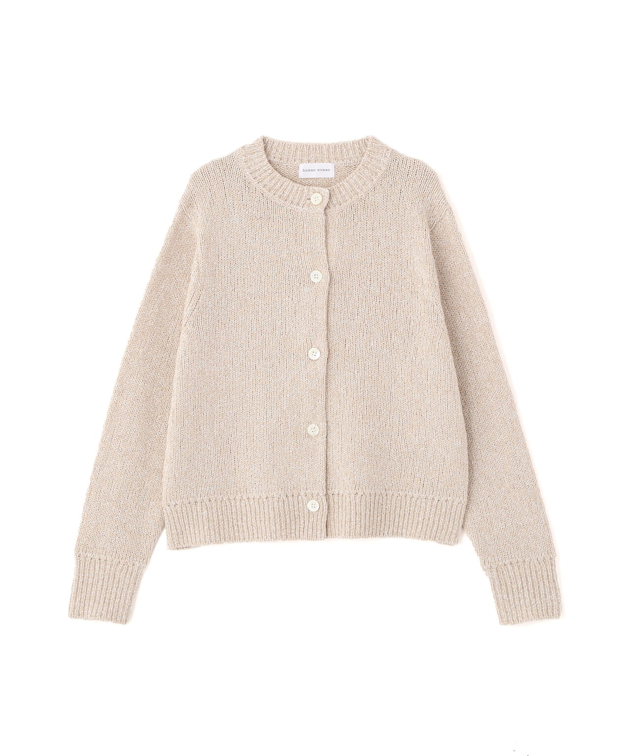 ＭＩＸヤーンクルーネックカーディガン