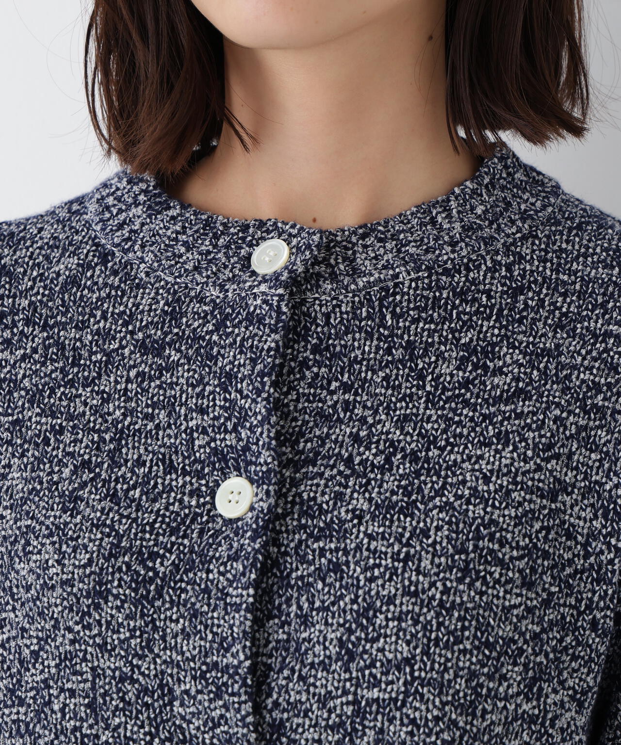 ＭＩＸヤーンクルーネックカーディガン