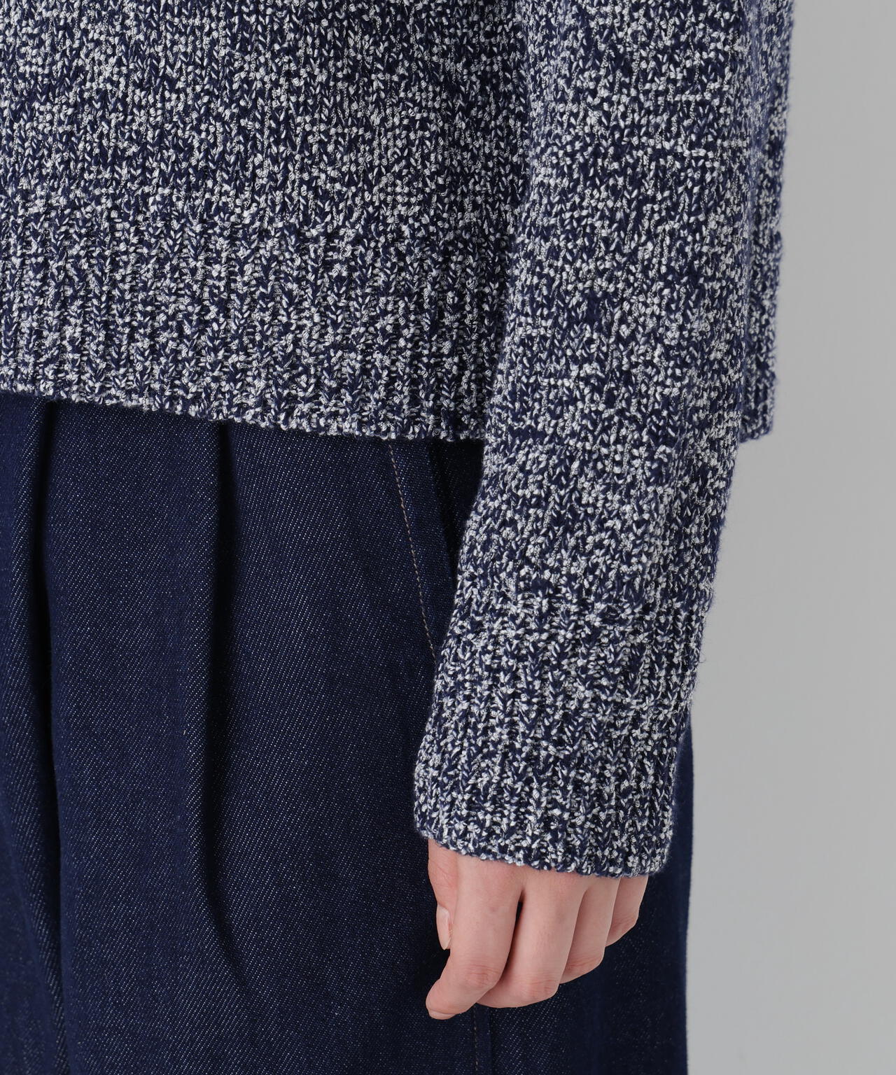 ＭＩＸヤーンクルーネックカーディガン