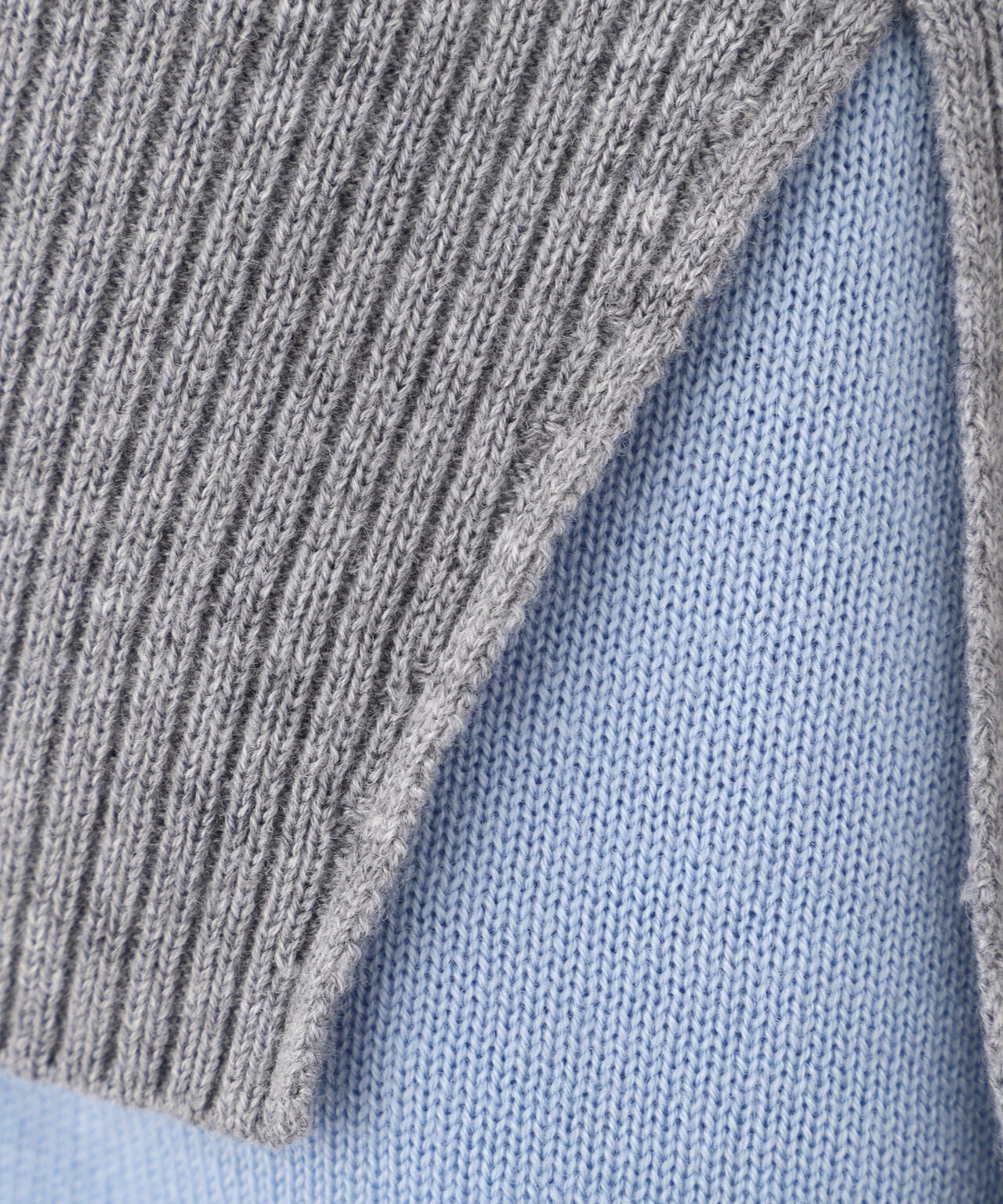 ウールＭＩＸハイゲージバイカラータートルＰ／Ｏ