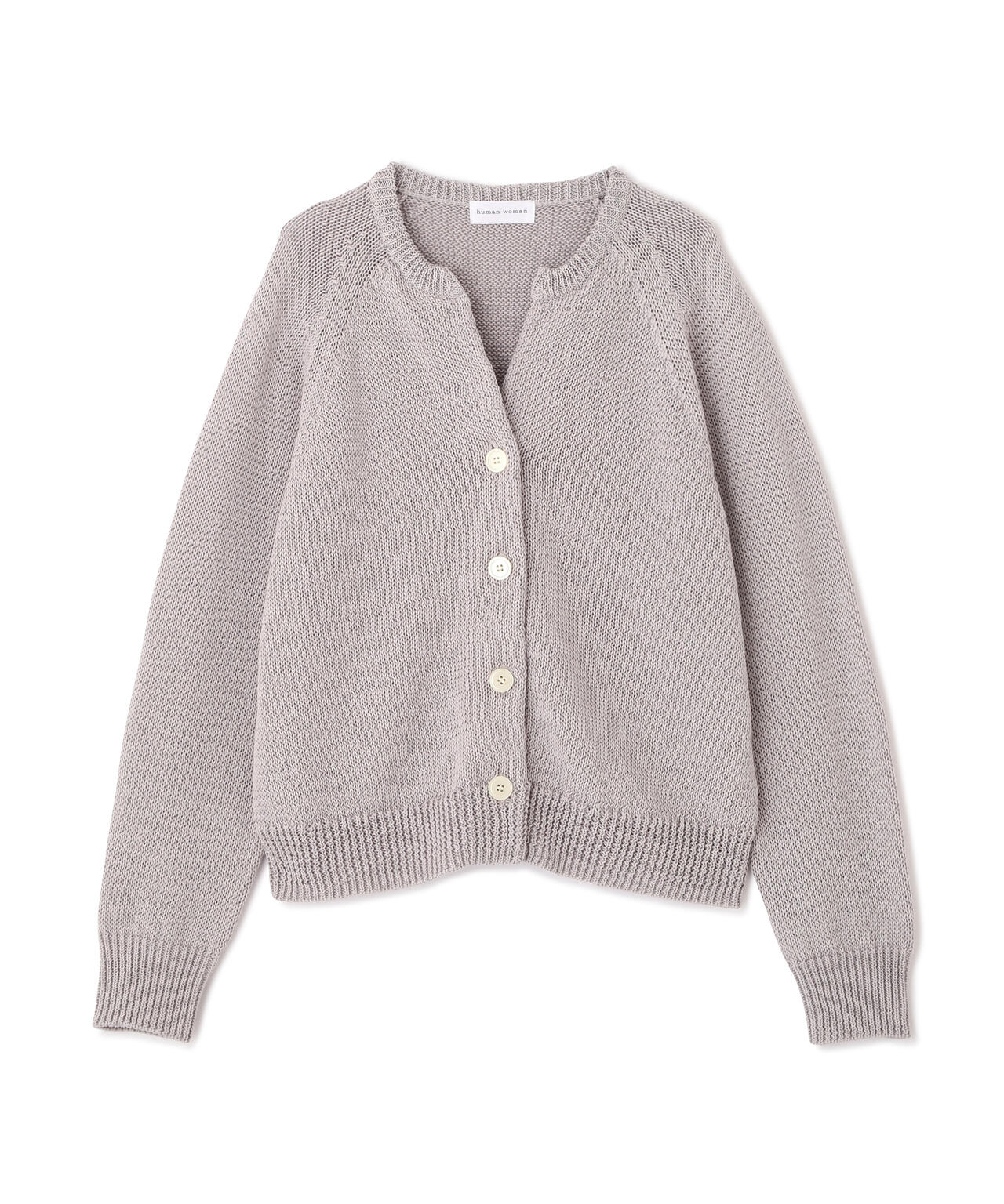 ギマコットンキーネックカーディガン