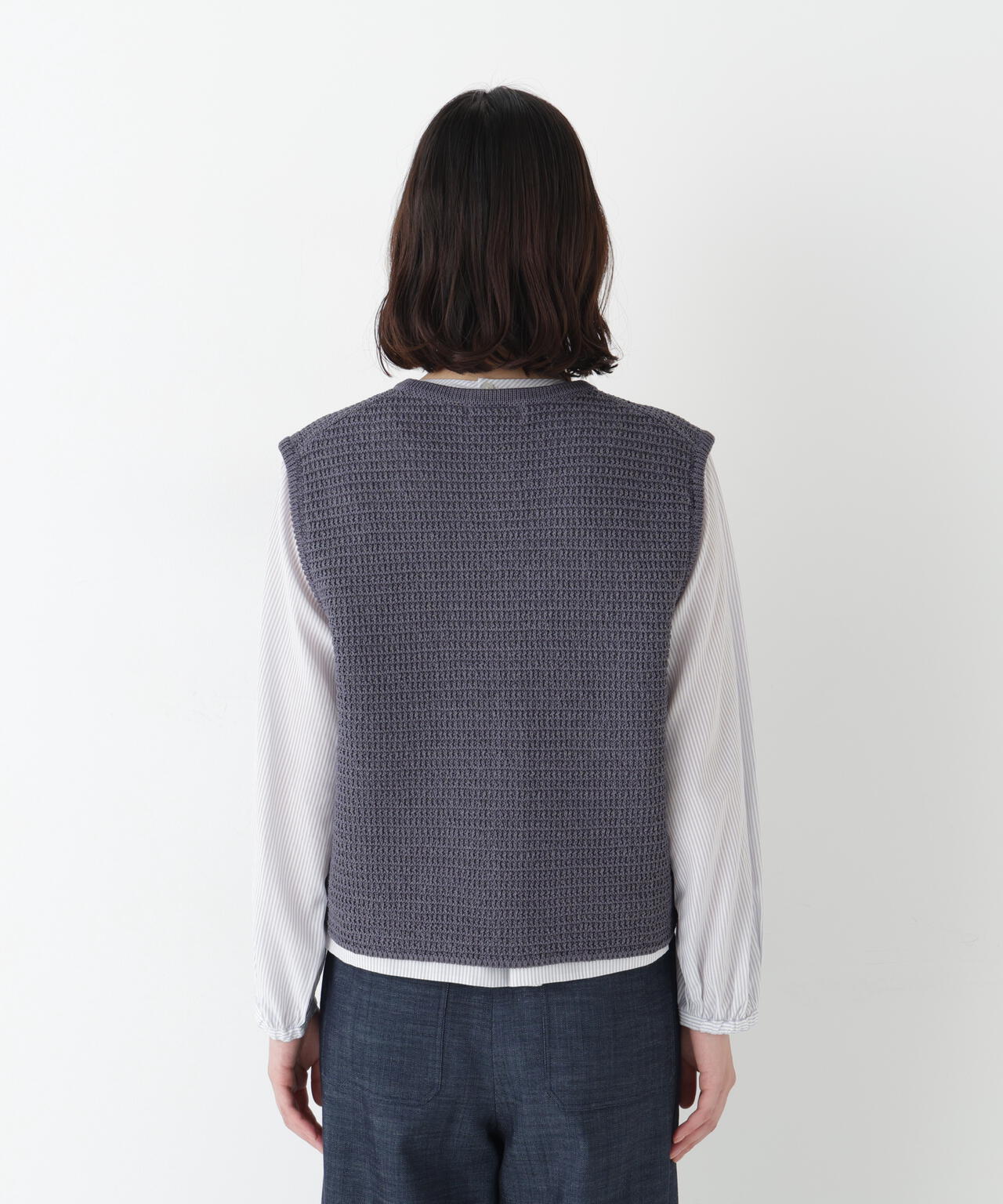 ギマコットン地柄ベスト