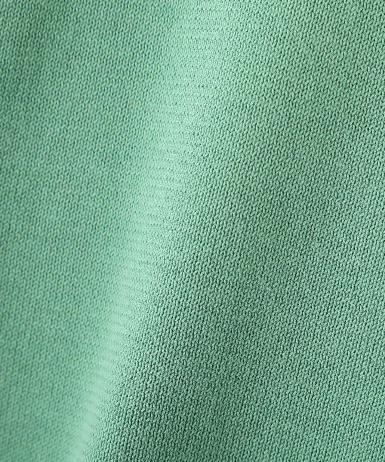 オーガニックコットン混プレーティングライン入カーディガン