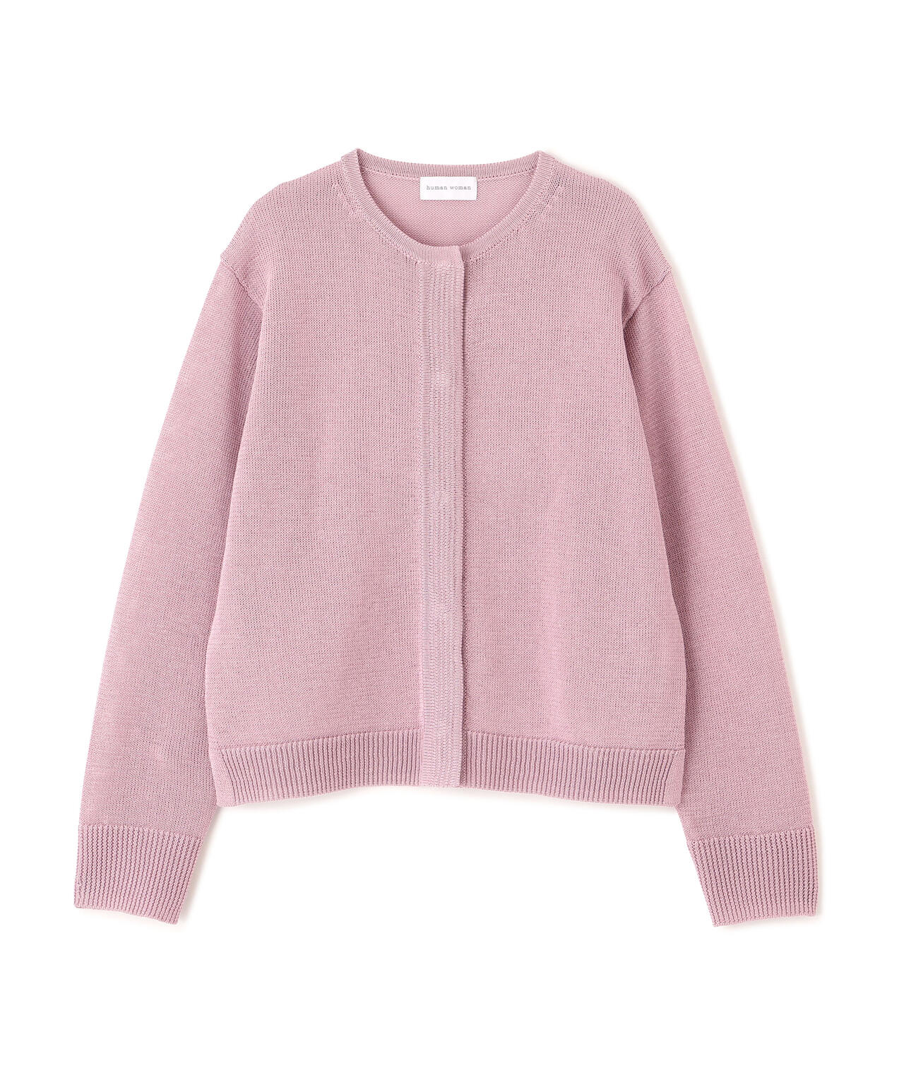 ミドルゲージギマクルーネックカーディガン