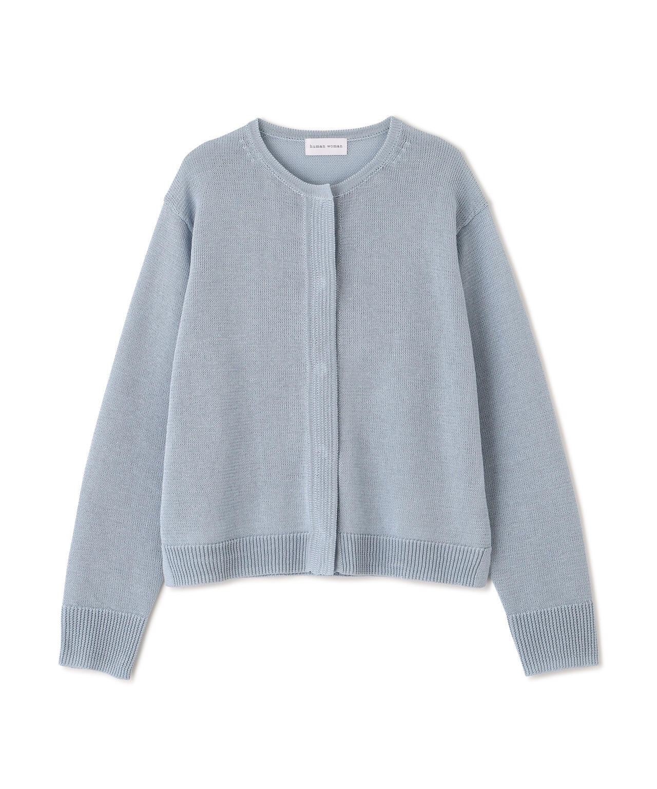 ミドルゲージギマクルーネックカーディガン