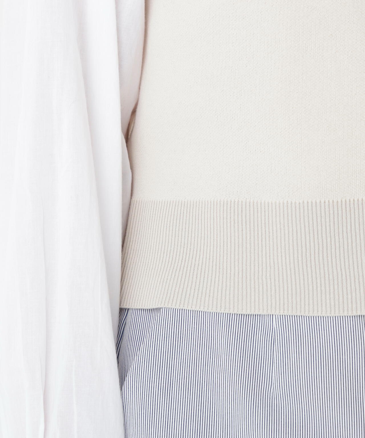 ハイツイストコットン混ジャカードベスト