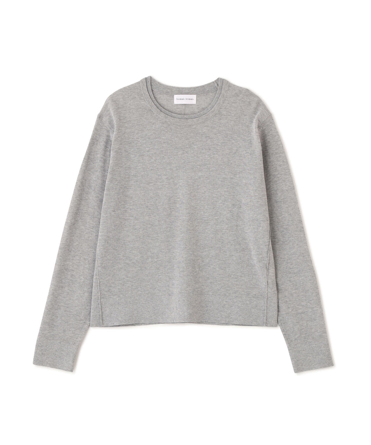 ネックダブルプルオーバーニット