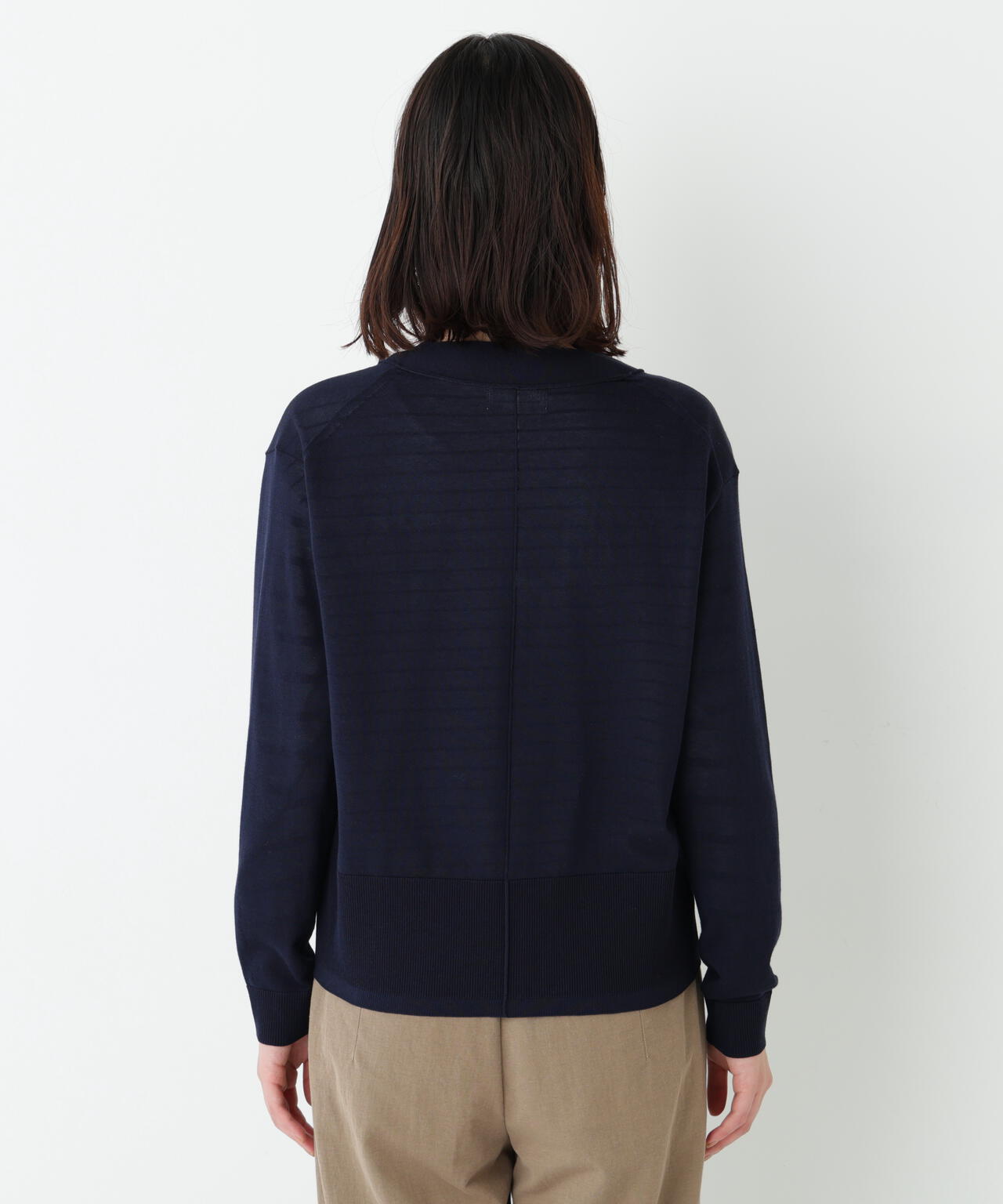 アイレットＶネックカーディガン