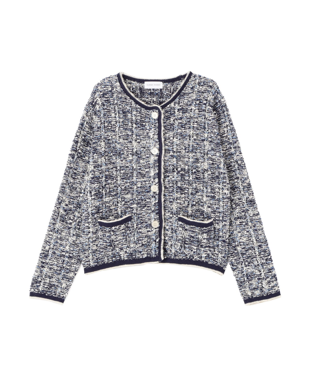 新品未使用品　JNHearts Tweed like knit JK ジャケット ツィードニットJK | human woman（ヒューマンウーマン） ｜【公式