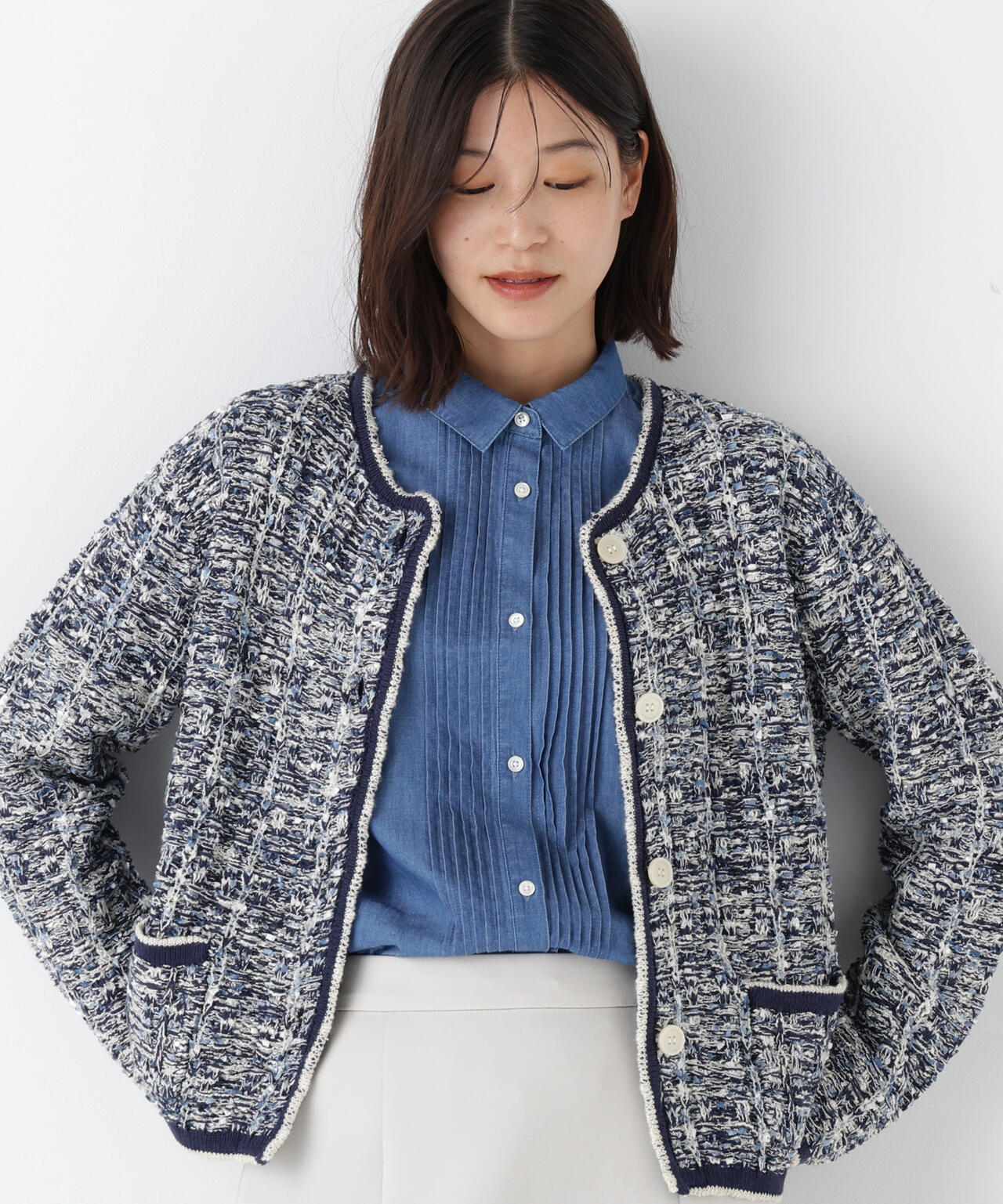 ツィードニットＪＫ