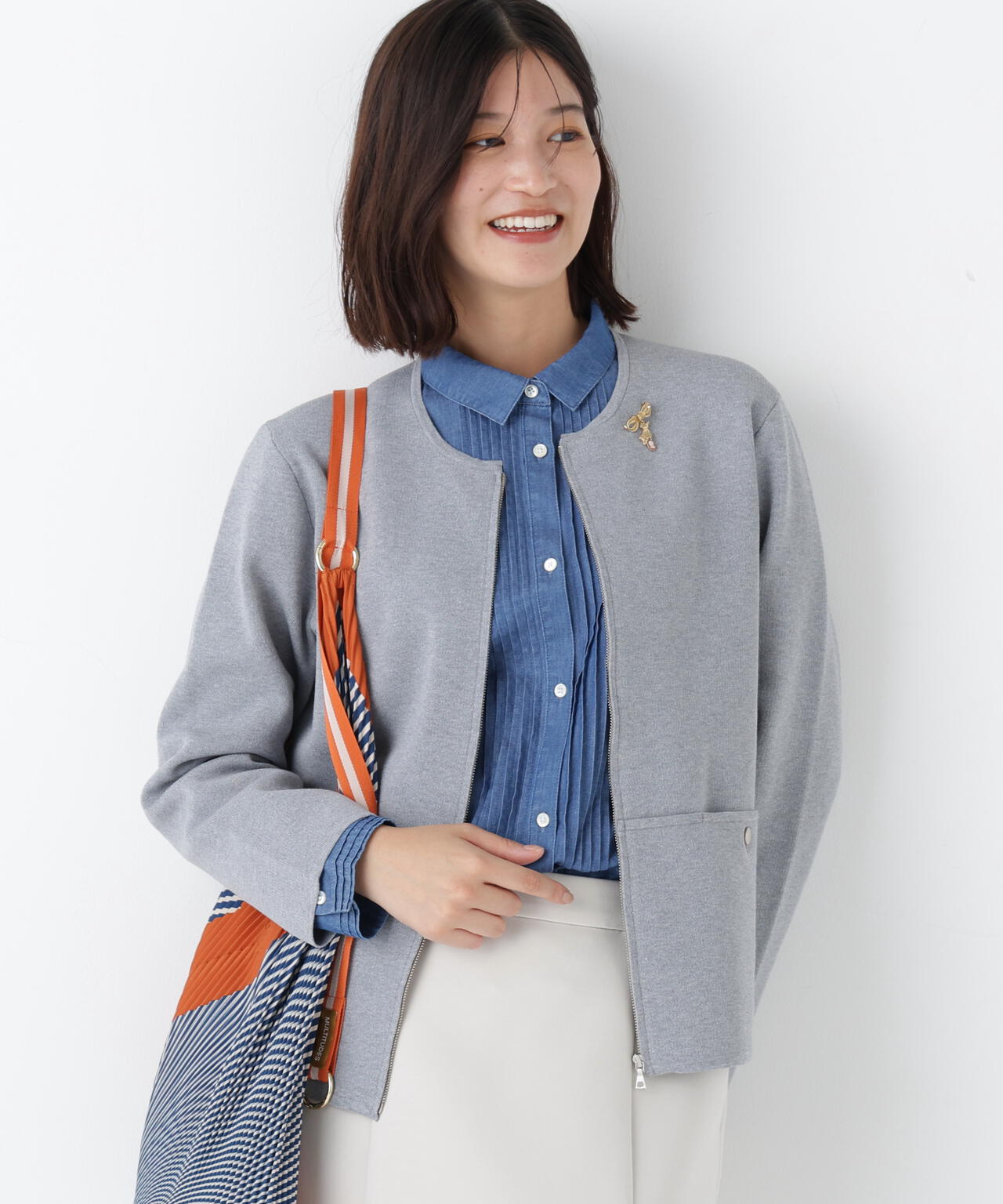 コットンスムースジップアップＪＫ