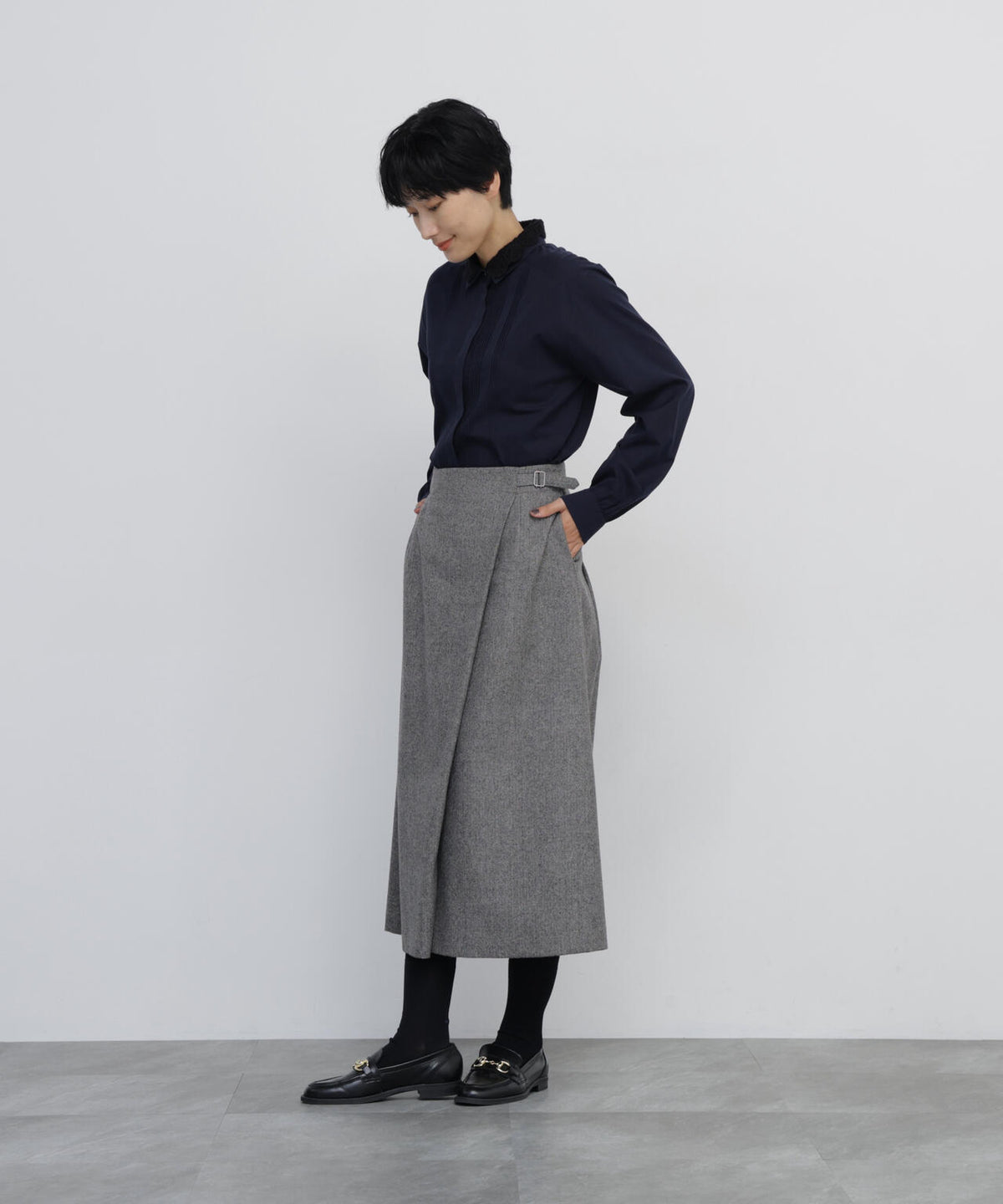 166cm　B/78　W/58　H/86 着用サイズ：M