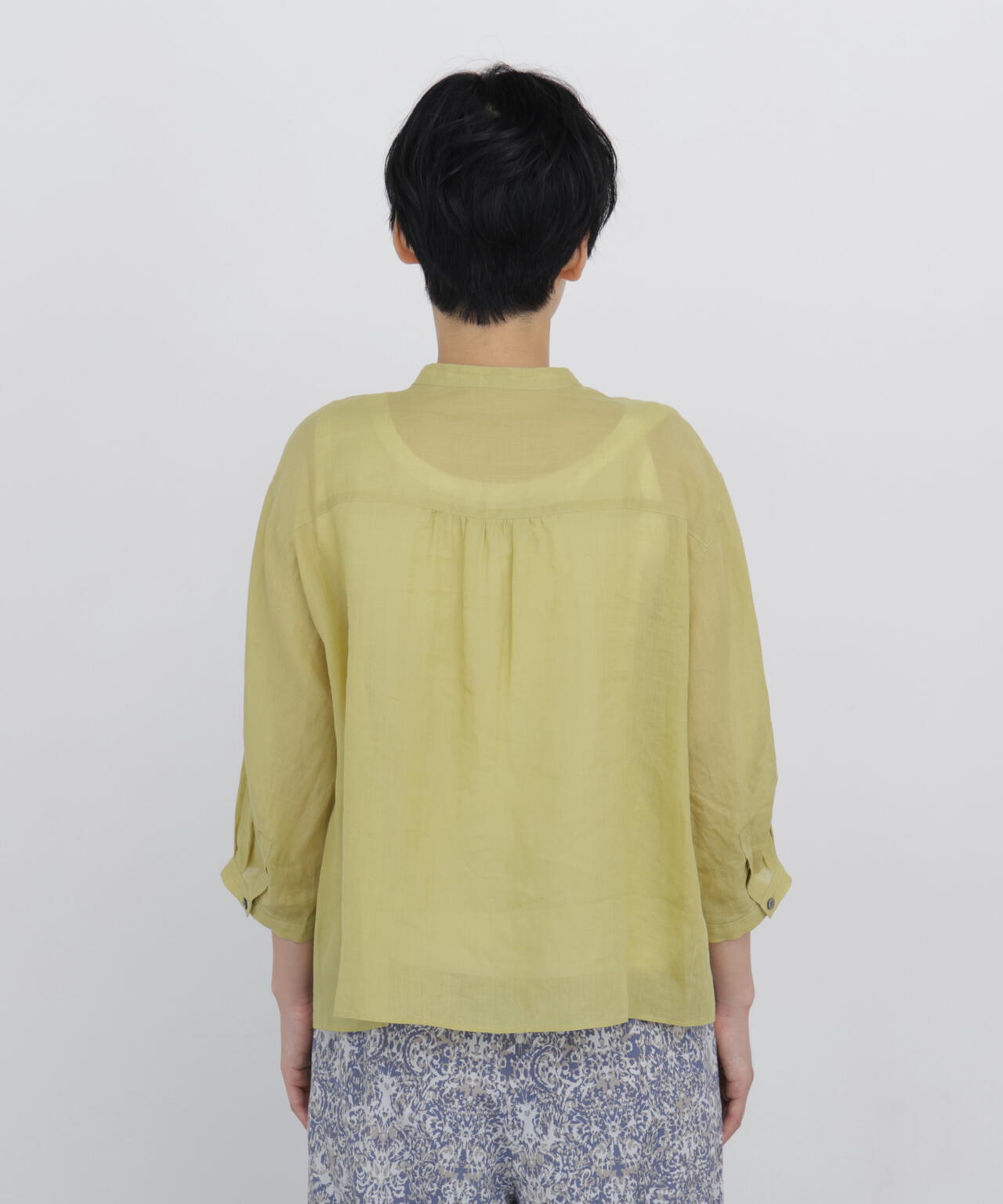 名品 / 日差し対策 / 洗える / 4色展開！》ラミーバンドカラーシャツ