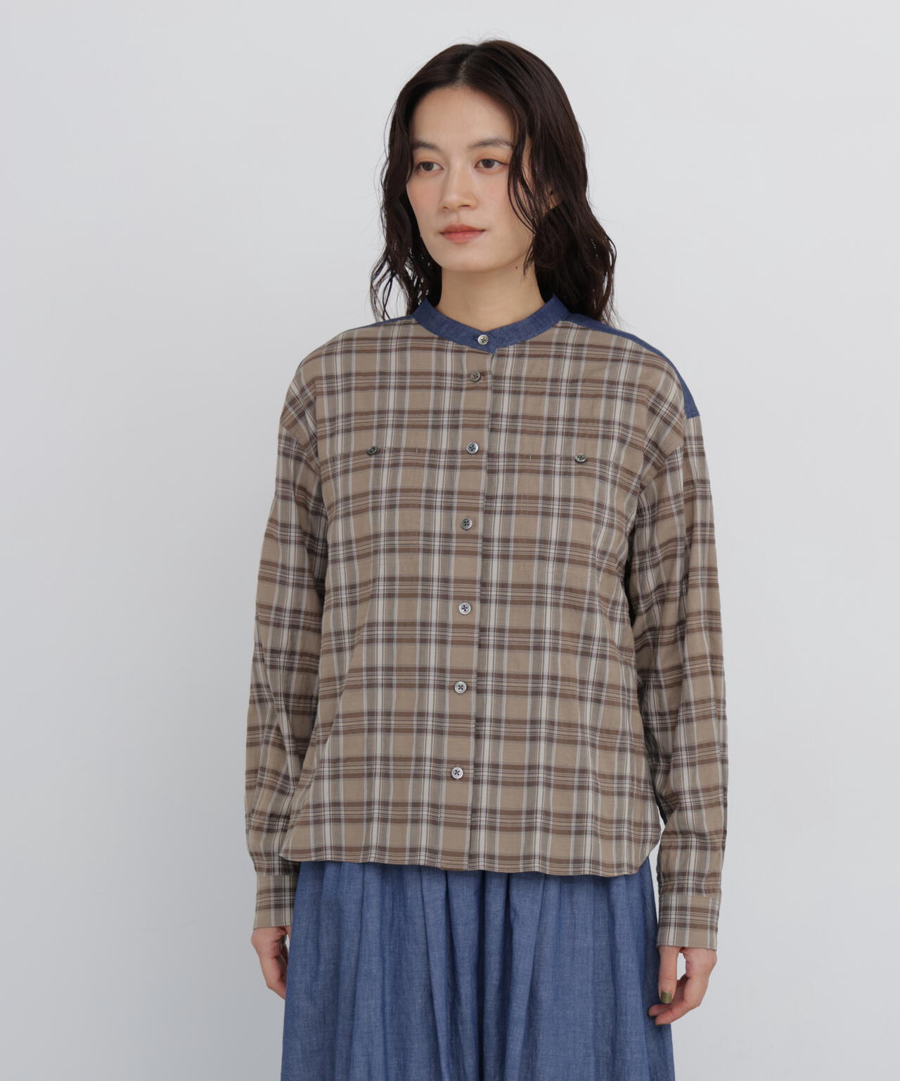 165cm/B:77cm/W:57cm/H:79cm 着用サイズ：M