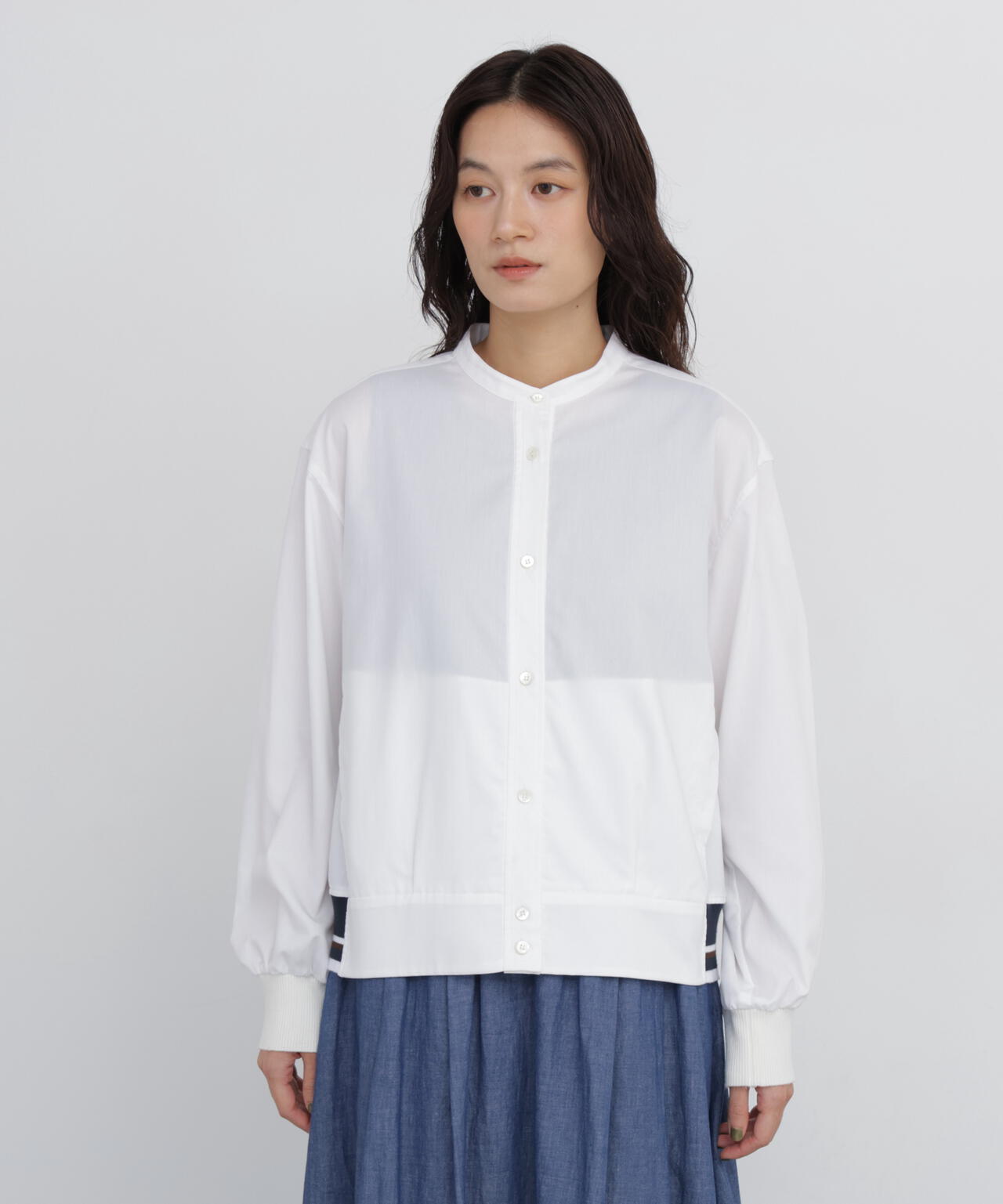 165cm/B:77cm/W:57cm/H:79cm 着用サイズ：M