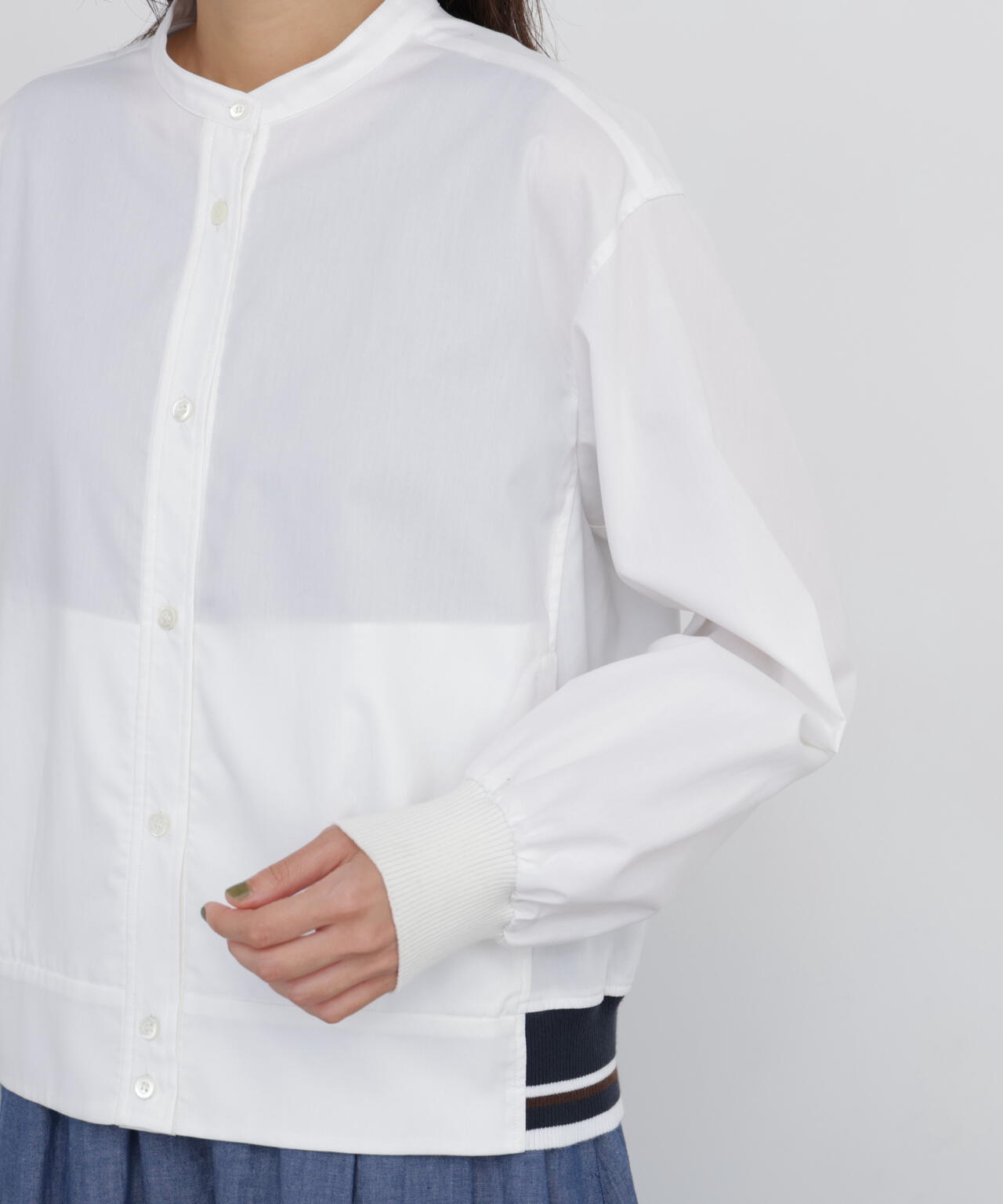 165cm/B:77cm/W:57cm/H:79cm 着用サイズ：M