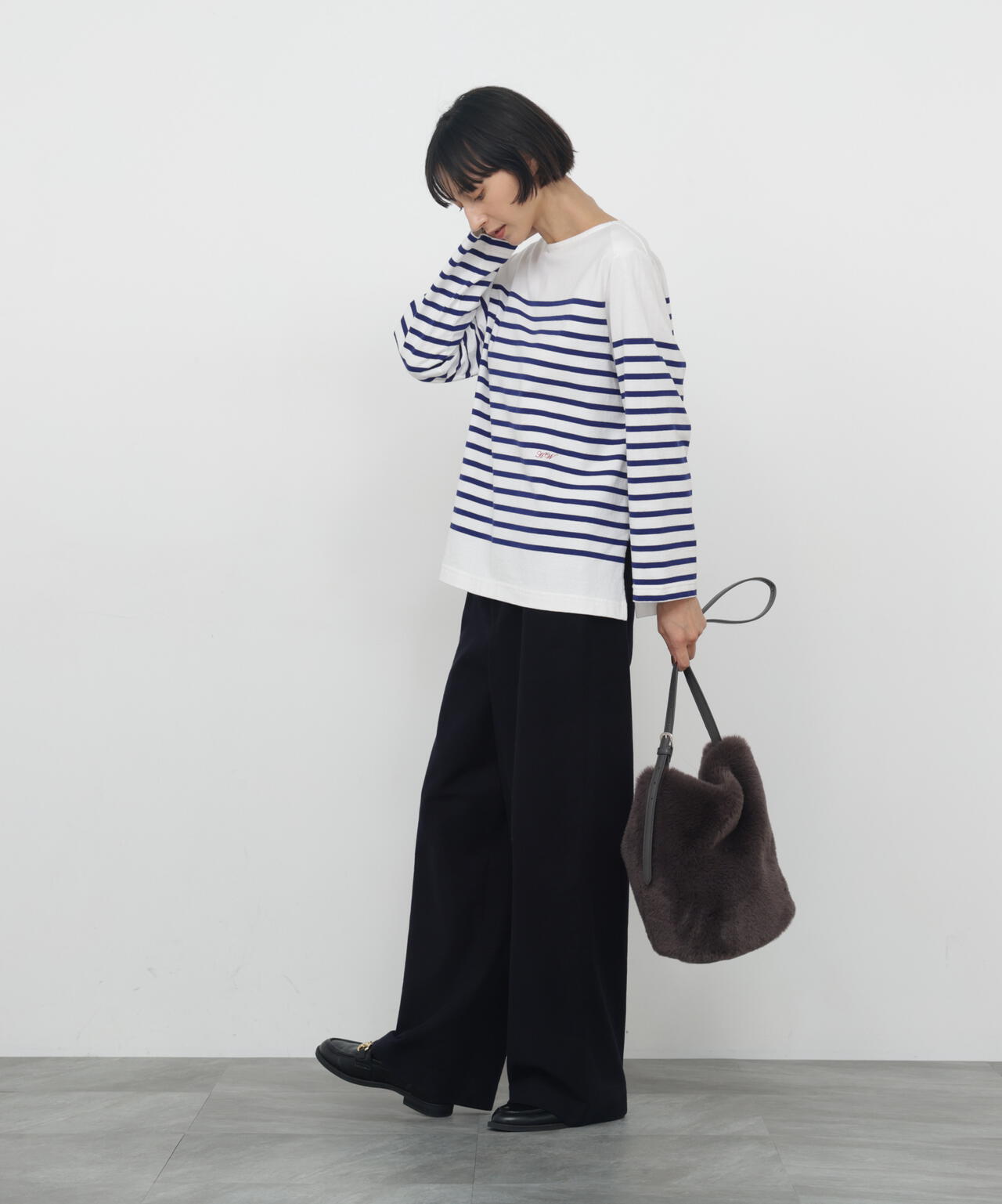 ストレッチエアリードットコード５ポケットセミワイドパンツ
