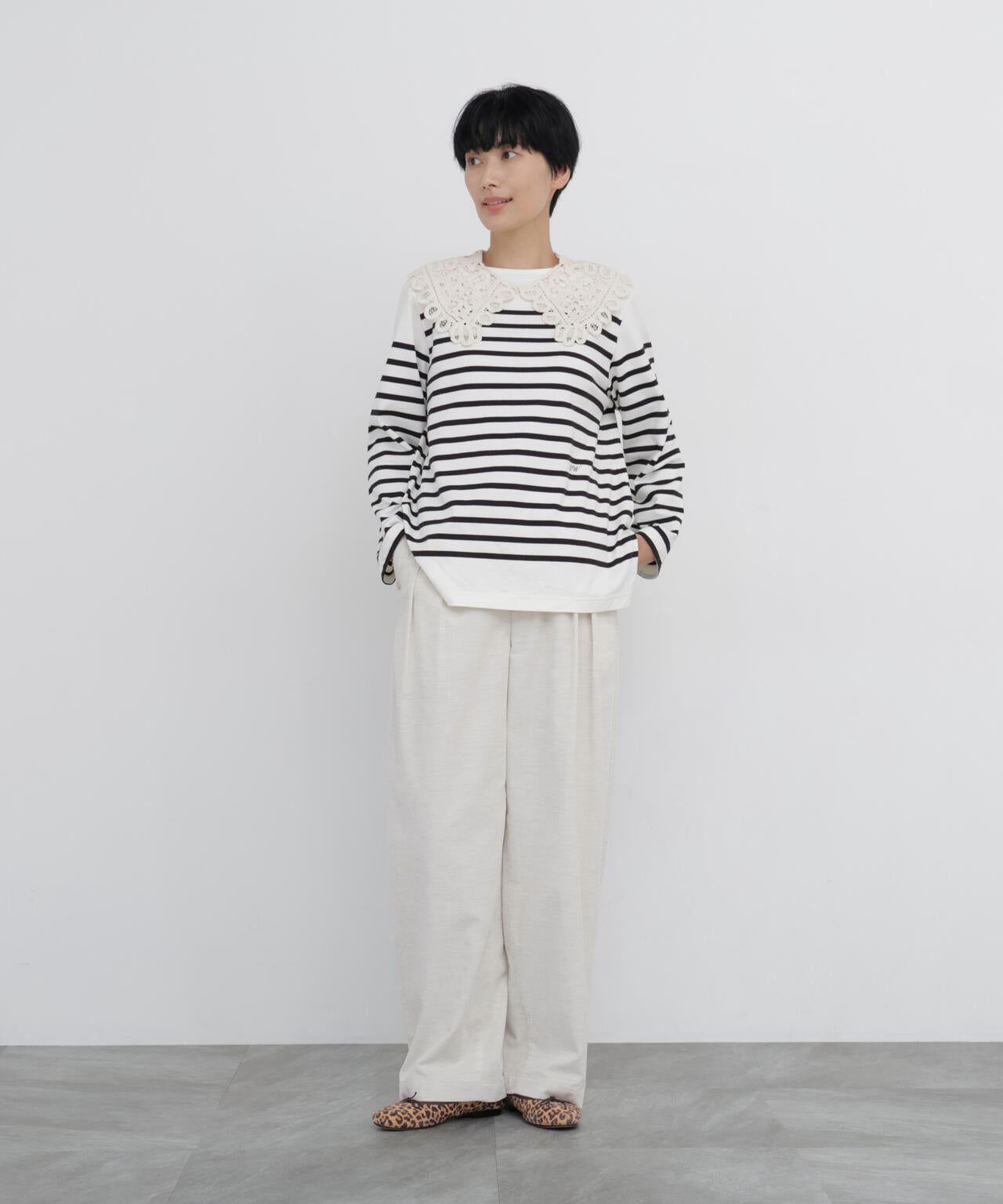 トップコーデュロイタックパンツ