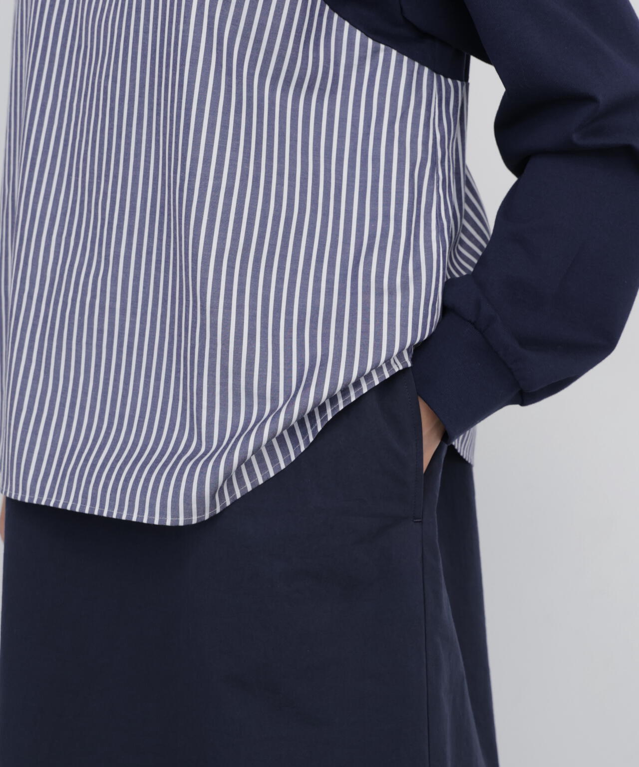 165cm/B:77cm/W:57cm/H:79cm 着用サイズ：M