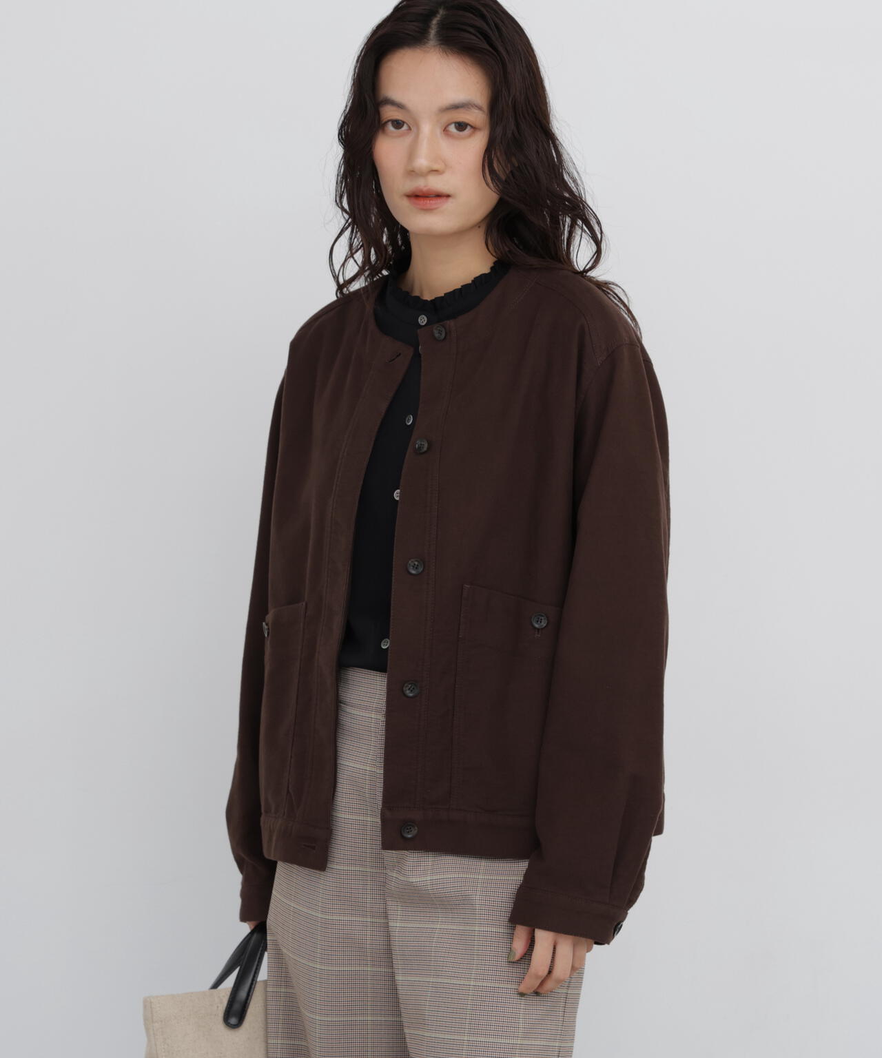 165cm/B:77cm/W:57cm/H:79cm 着用サイズ：M