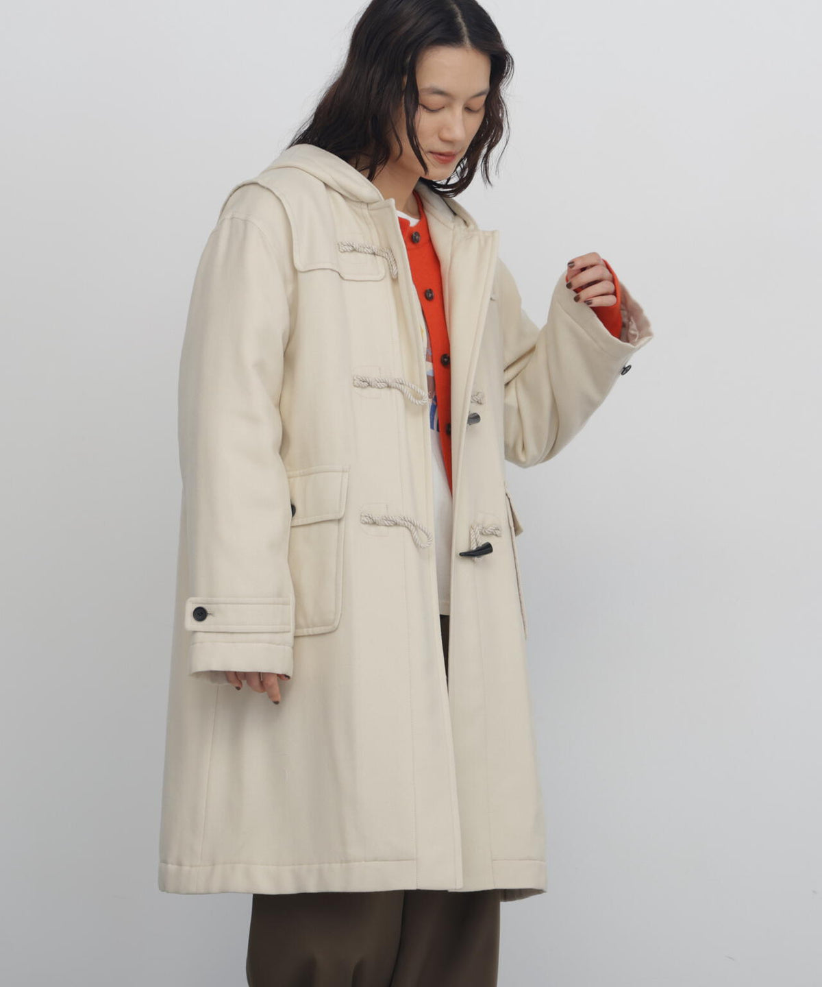 165cm/B:77cm/W:57cm/H:79cm 着用サイズ：M