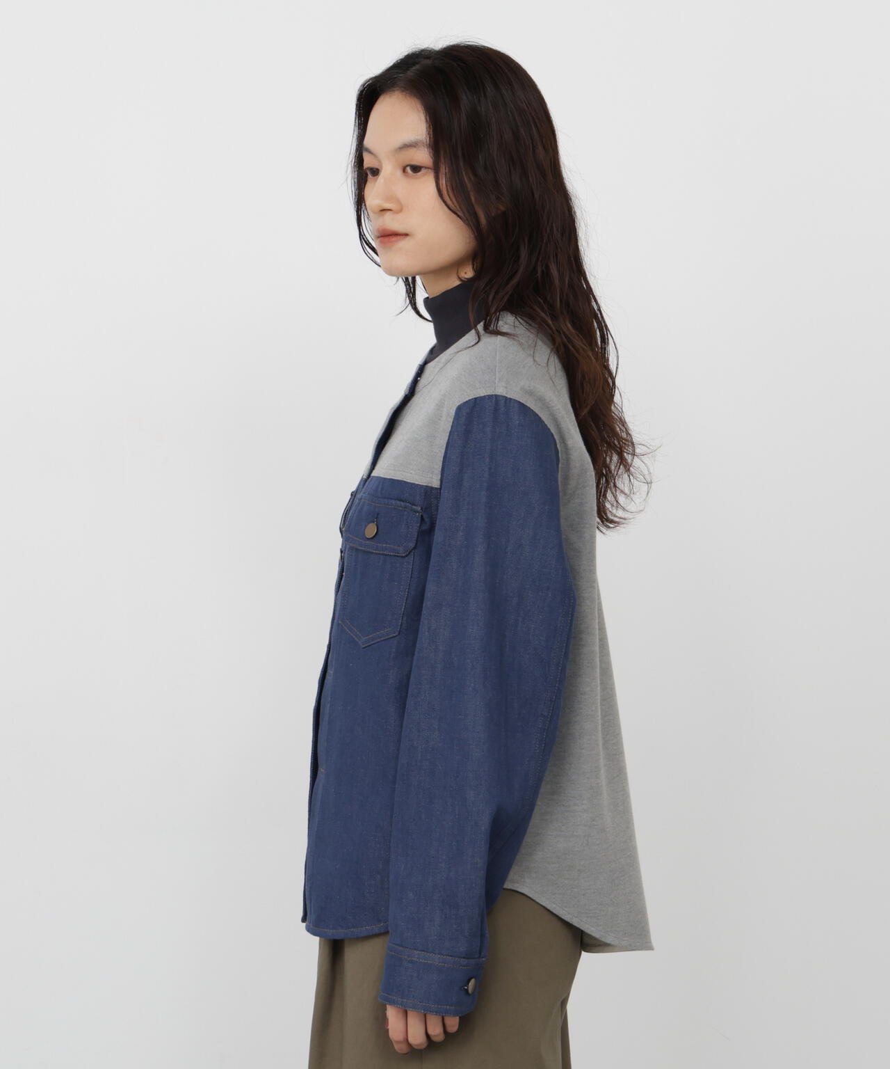 165cm/B:77cm/W:57cm/H:79cm 着用サイズ：M